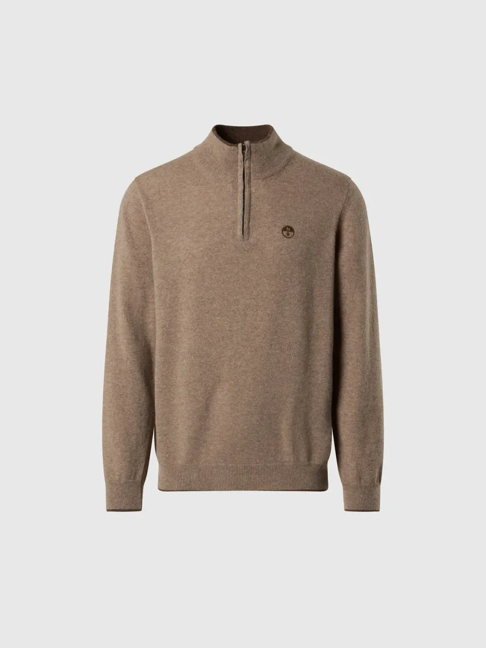 North Sails pull demi-zip cachemire recyclé