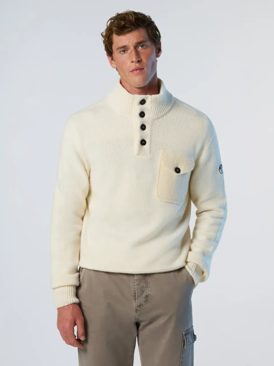 North Sails Archive pull col montant laine