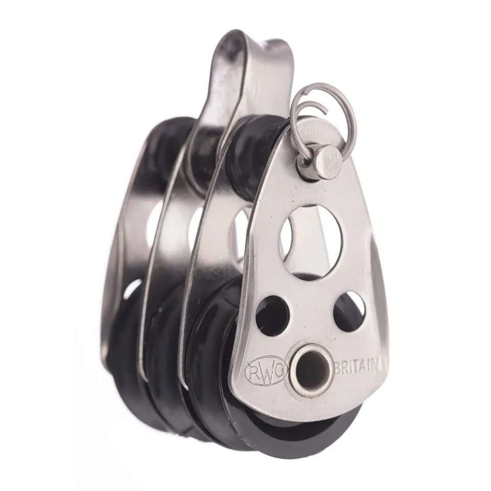 RWO R1100 poulie triple 25 mm à manille