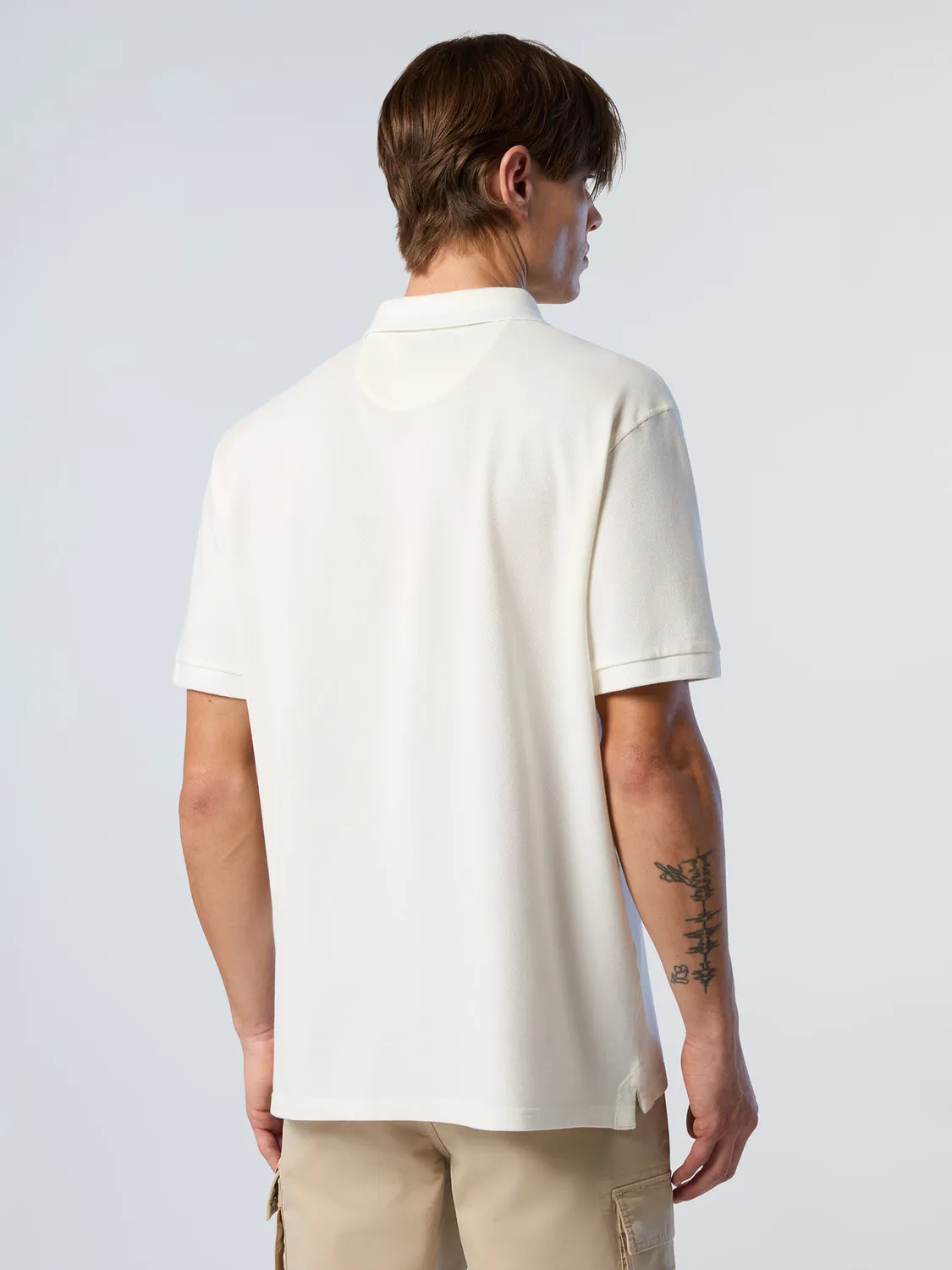 North Sails Polo piqué bio teint pigment logo