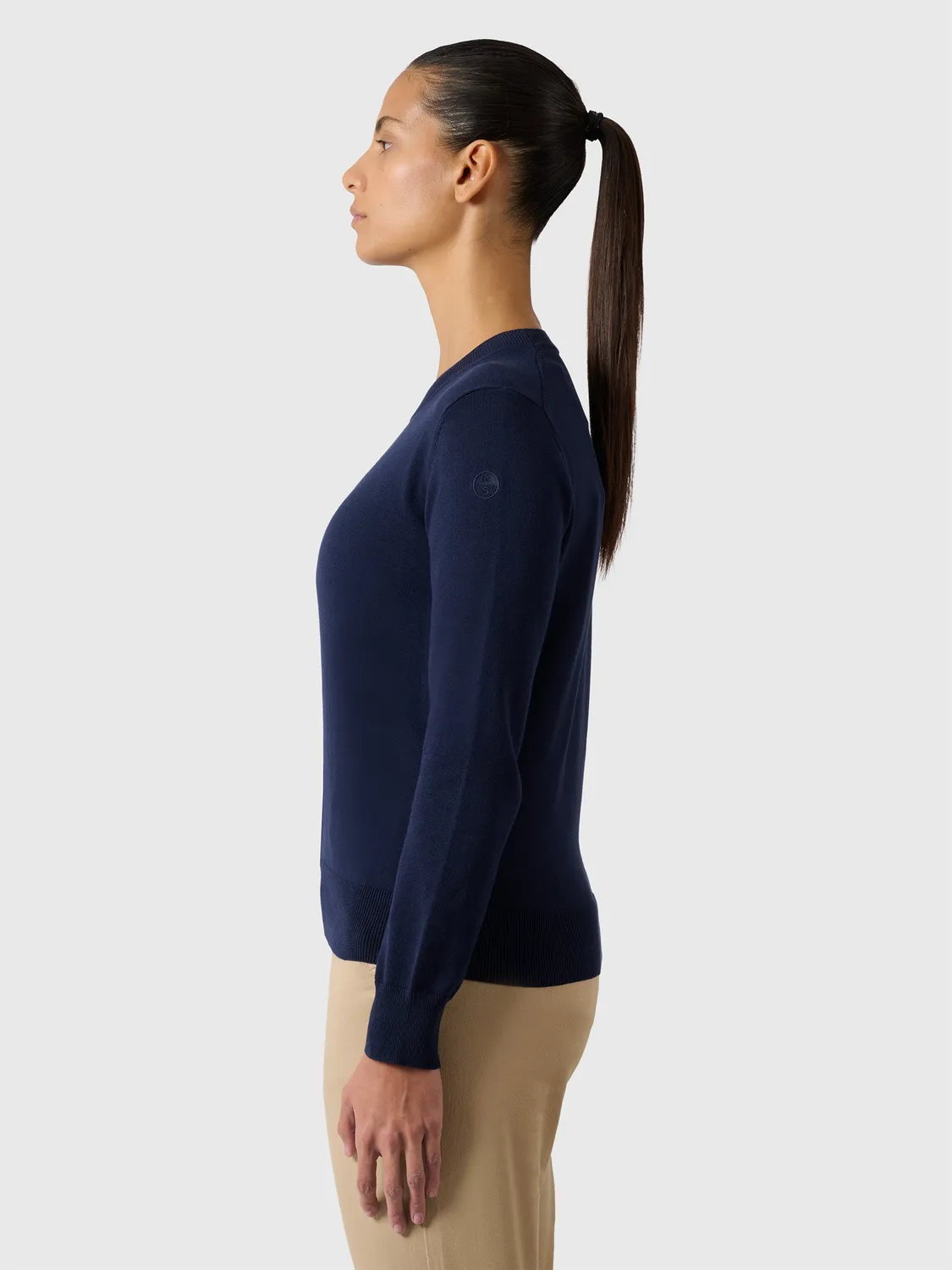 North Sails Crew Neck Knit pull femme bleu marine