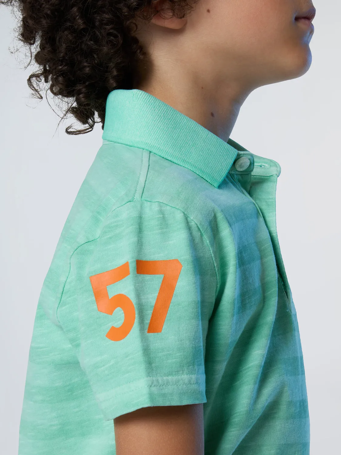 North Sails polo enfant jersey slub rayé coton bio