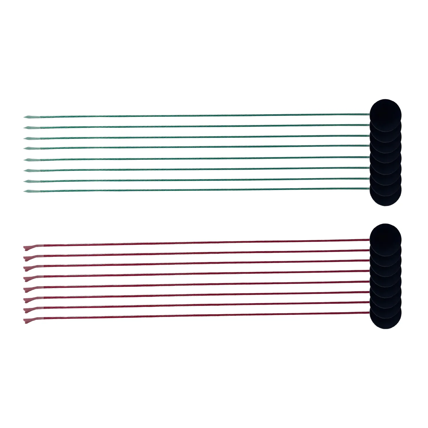Optiparts EX1430 penons de voile rouges verts x16