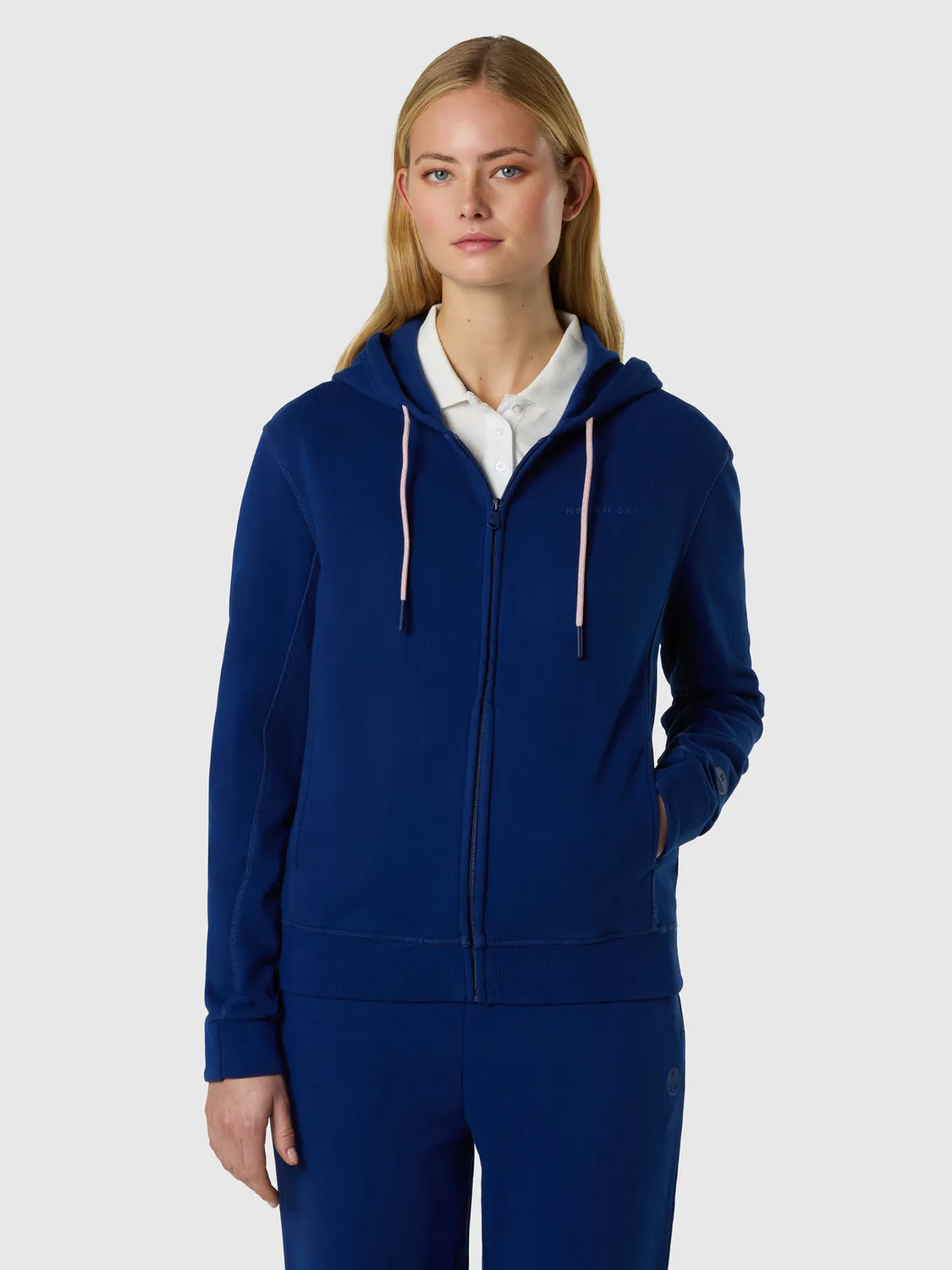 North Sails French Terry sweat zippé capuche respirant
