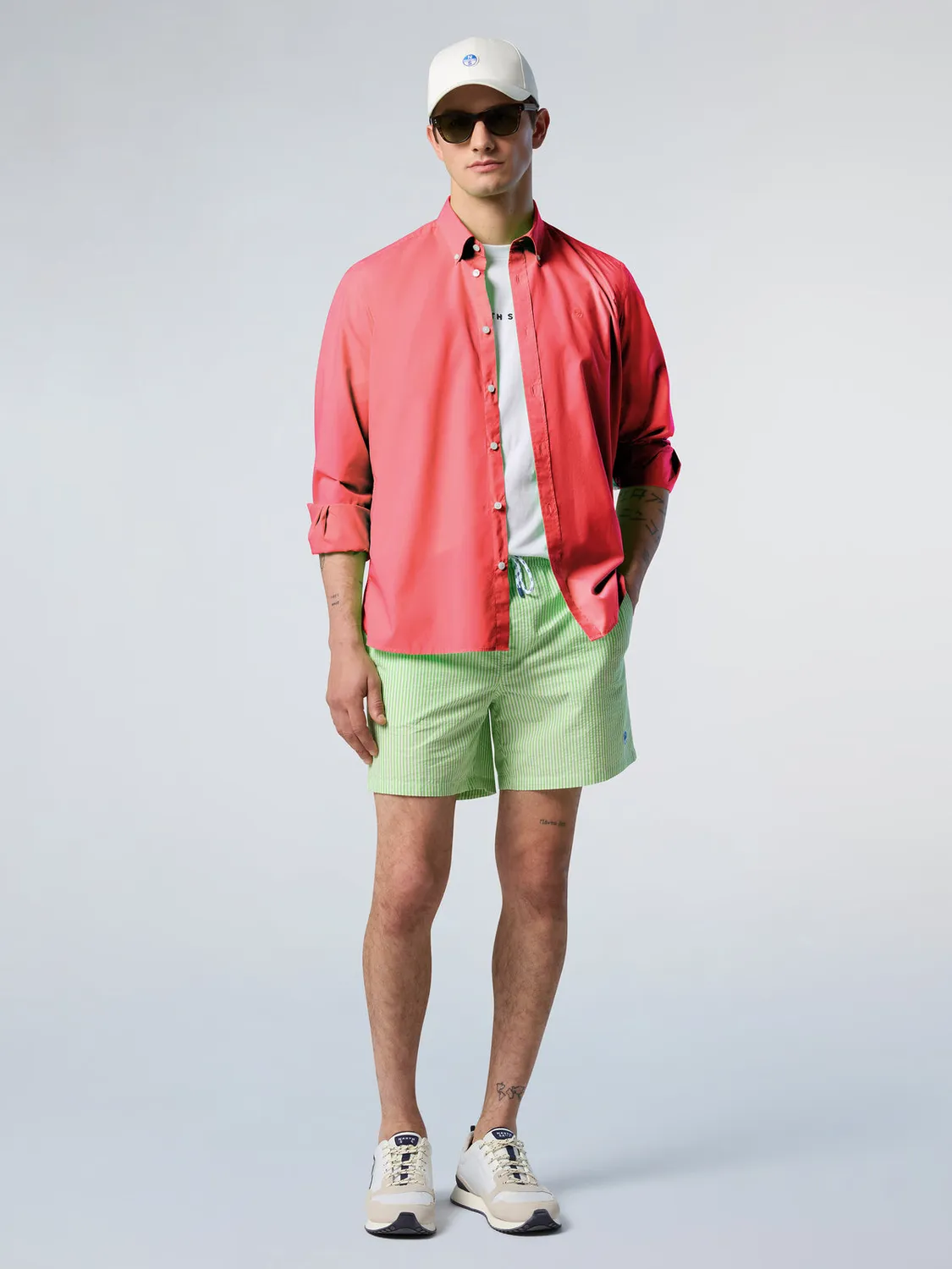North Sails chemise popeline boutons corozo