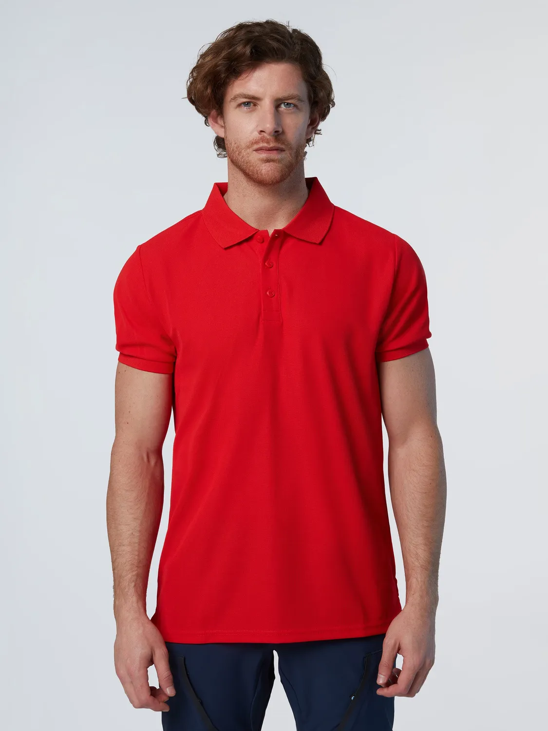 North Sails Fast Dry polo anti-UV rouge feu