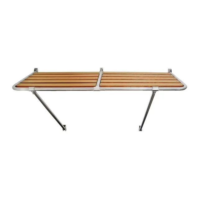 Easysea plateforme poupe 130x55 cm inox iroko teck marin