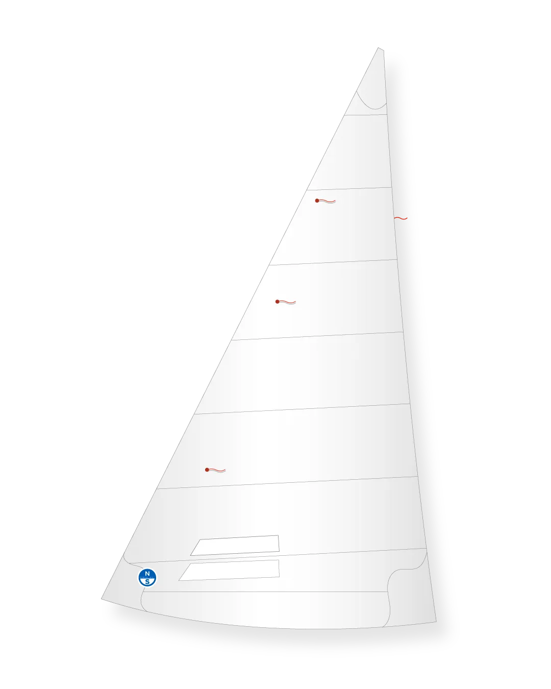 North Sails Regenboog RMJ-3 génois médium 10-18 nœuds