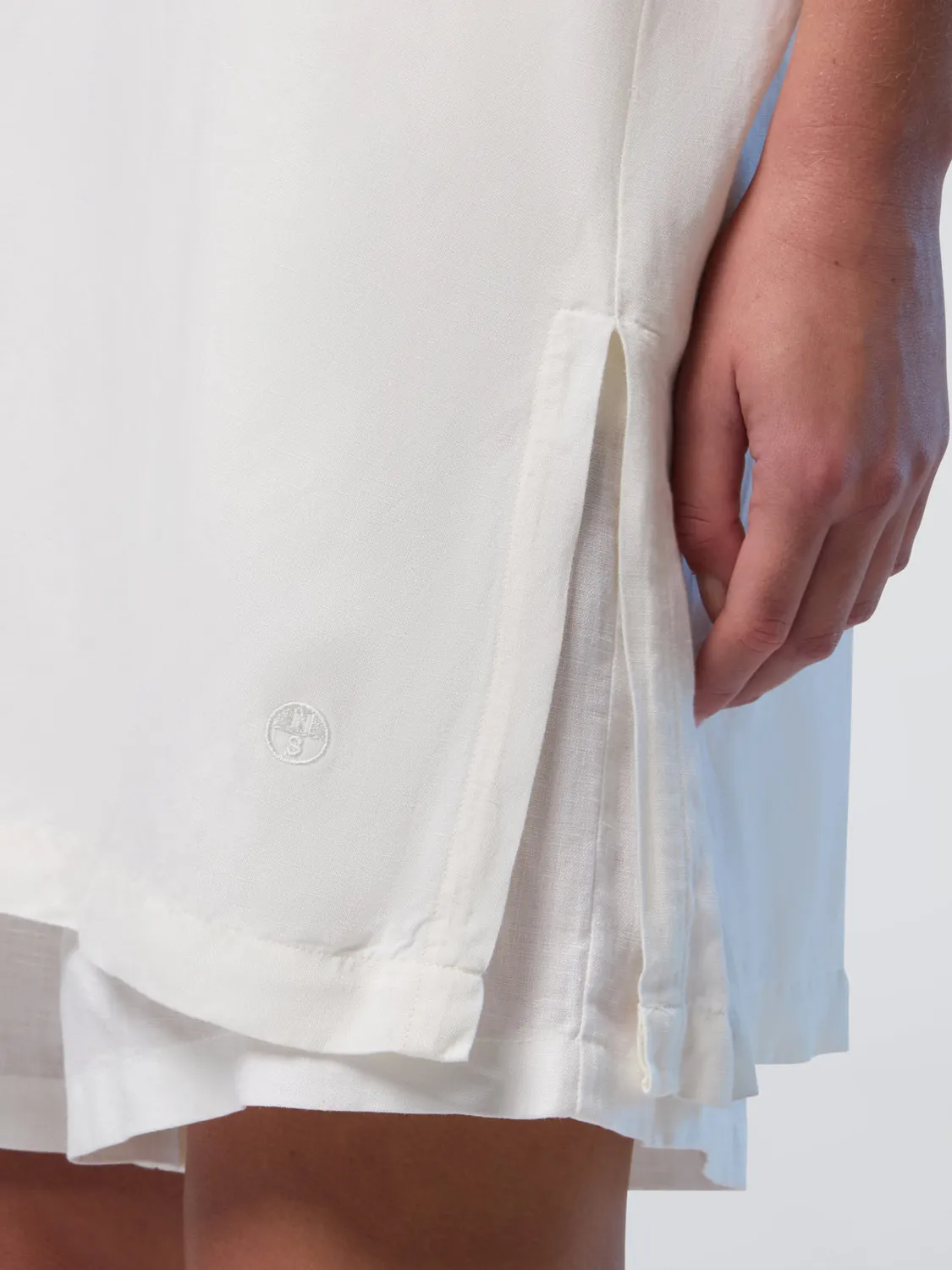 North Sails kaftan plage viscose lin col V noué