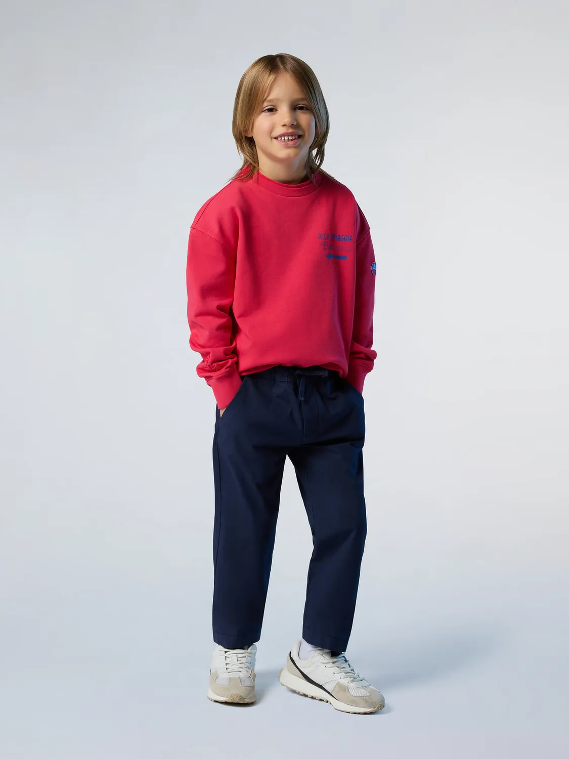 North Sails sweat enfant print plage coton bio teint