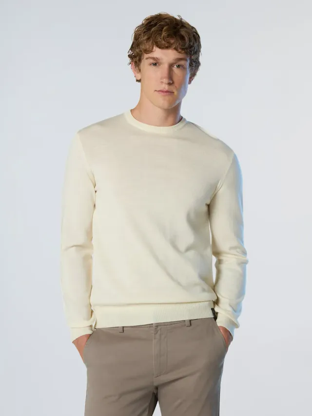 North Sails pull col rond laine mérinos pur