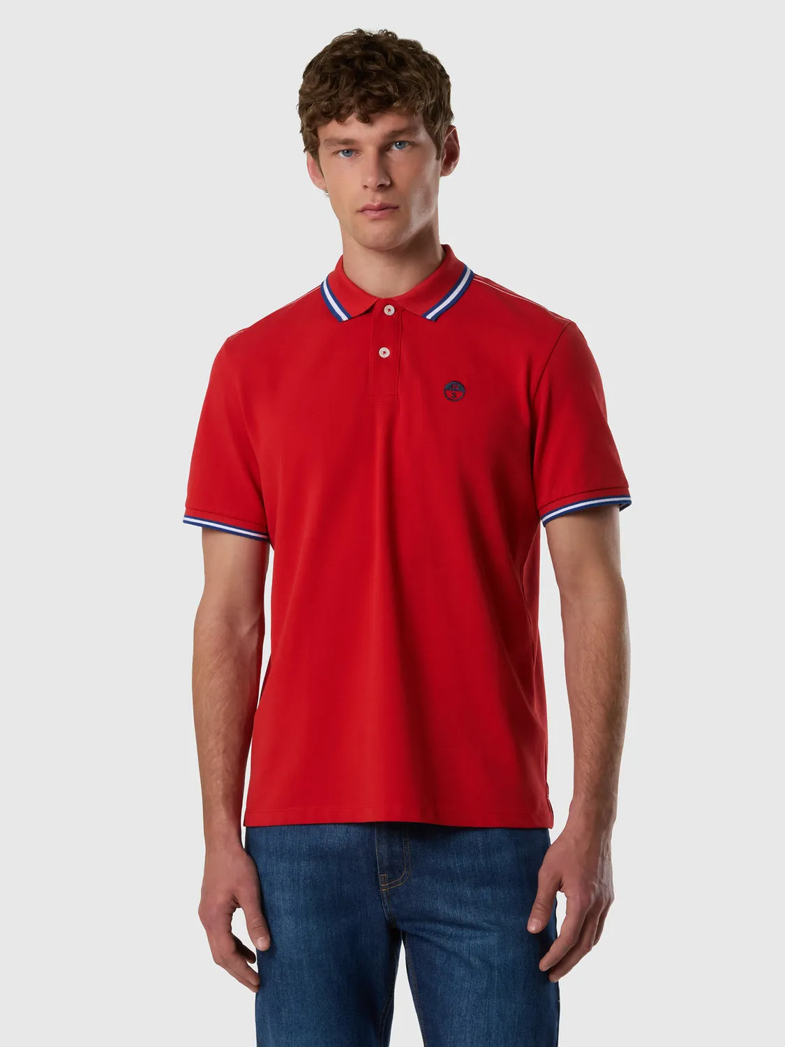 North Sails Polo à rayures coton bio homme