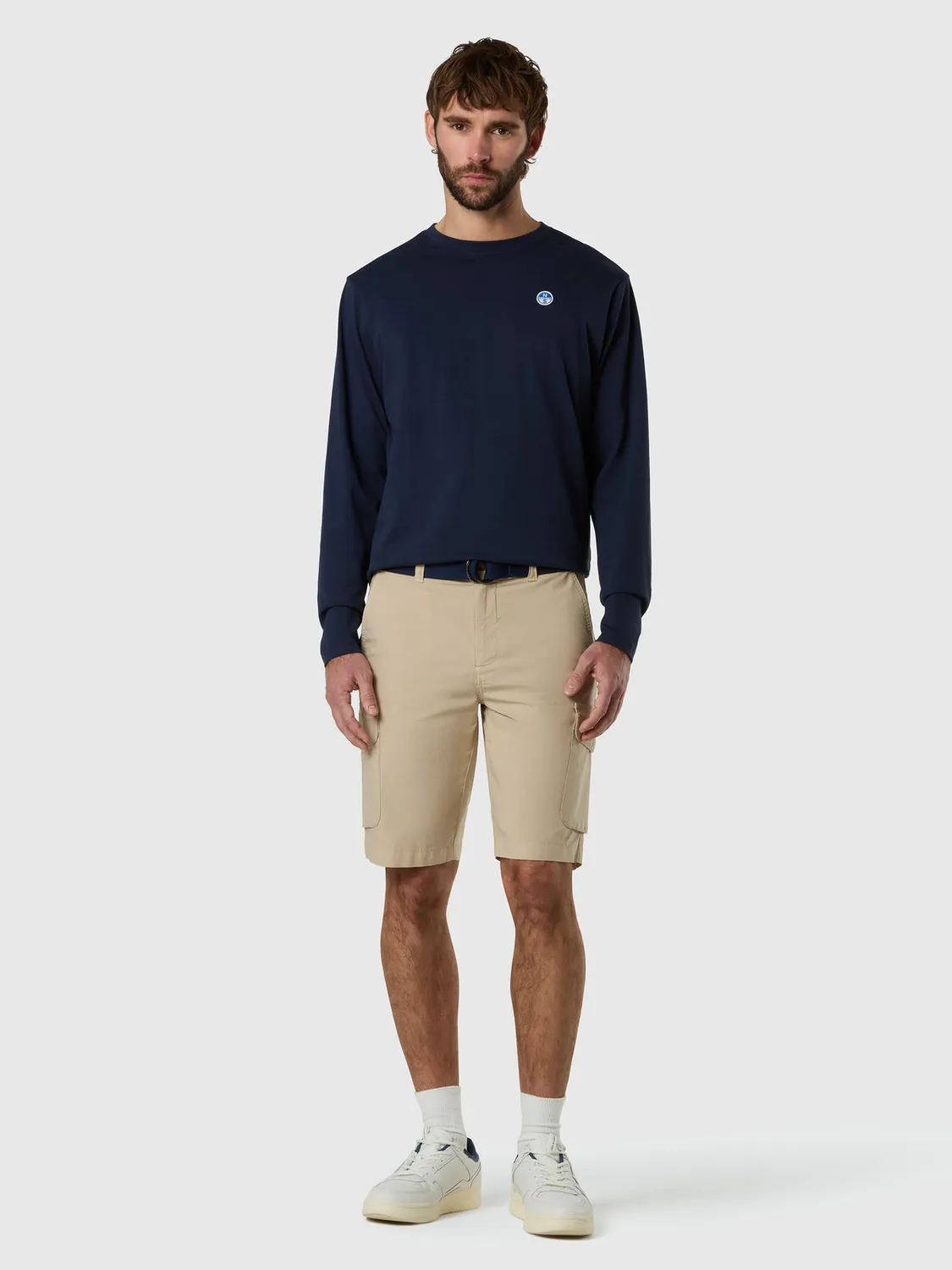 North Sails t-shirt manches longues patch logo coton bio
