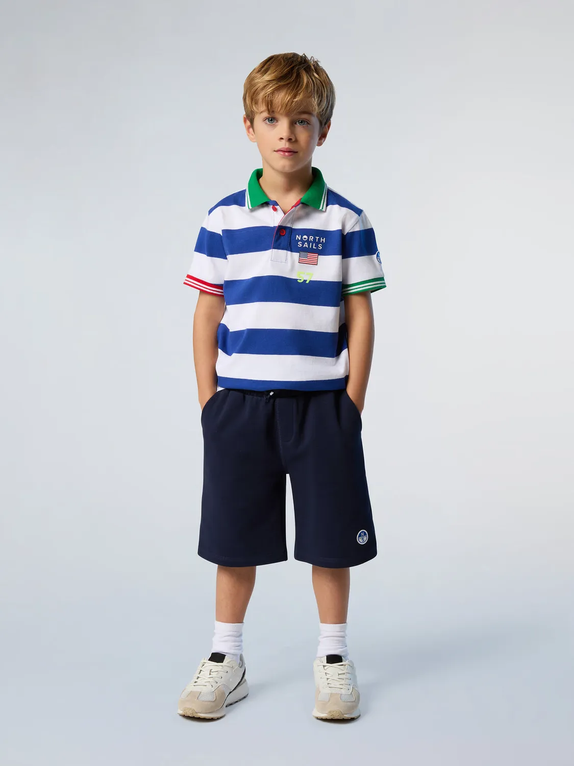 North Sails Short sweat enfant patch logo coton bio