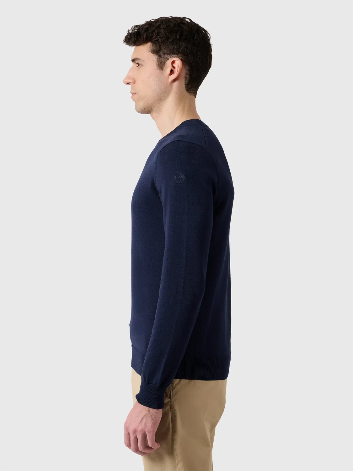 North Sails Crew Neck Knit pull col rond gris chiné