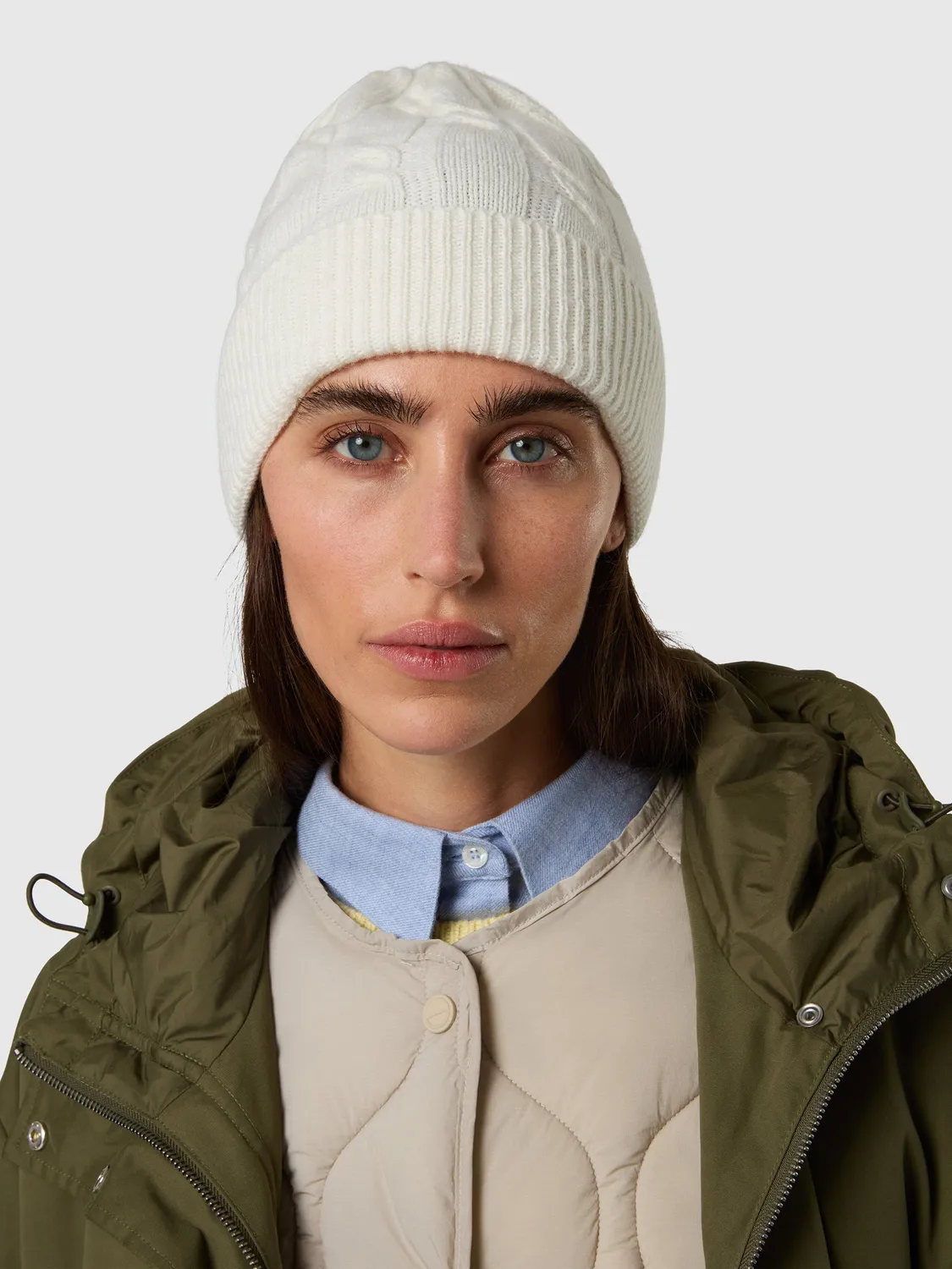 North Sails bonnet torsadé cable-knit taille unique maille câblée