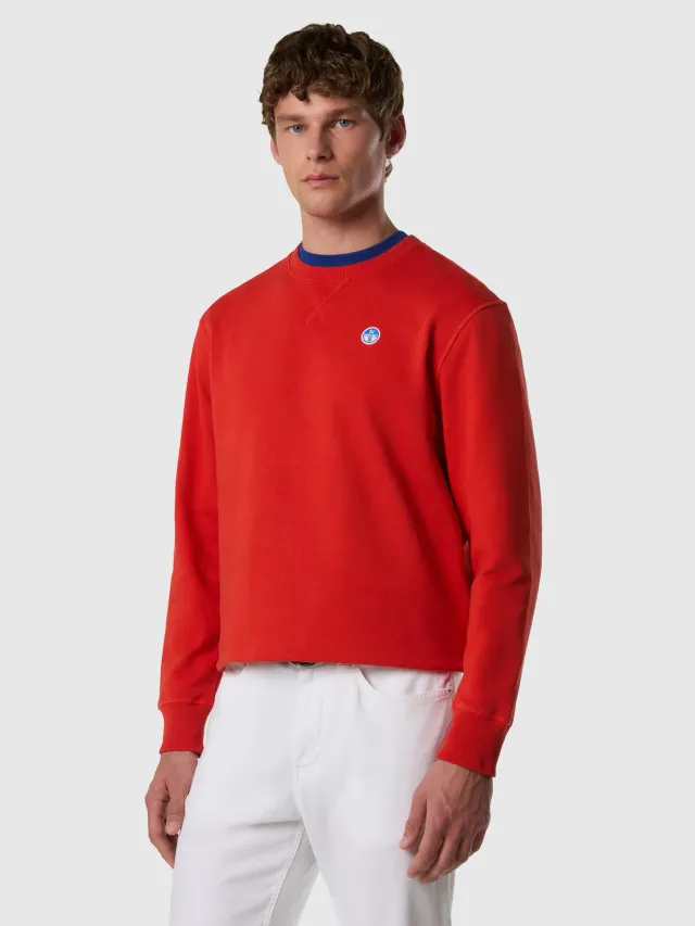 North Sails sweat logo patch coton bio non gratté