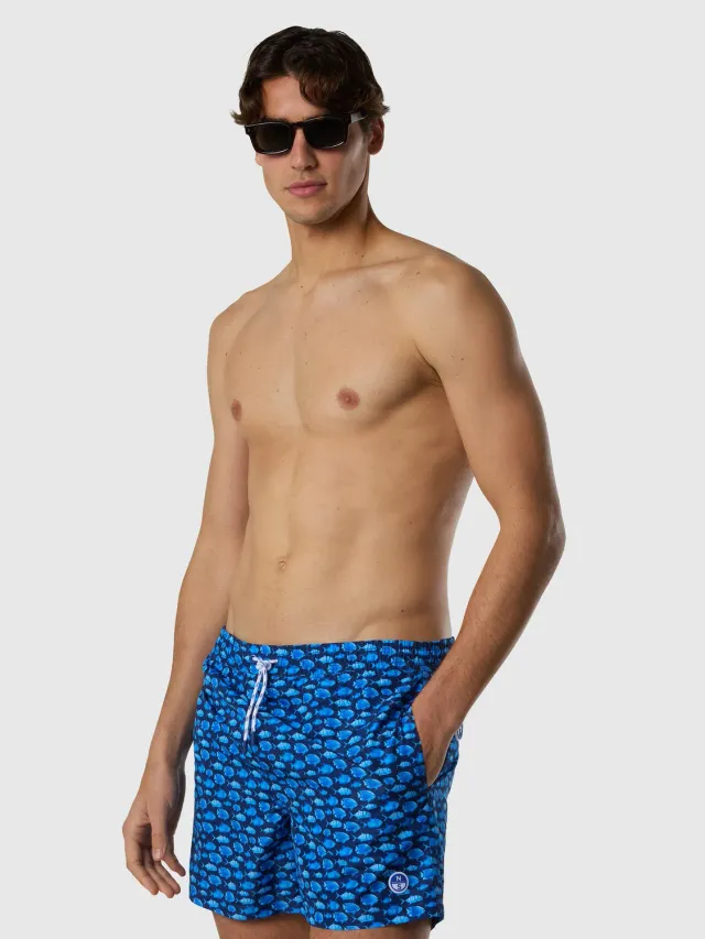 North Sails short de bain REPREVE imprimé océan