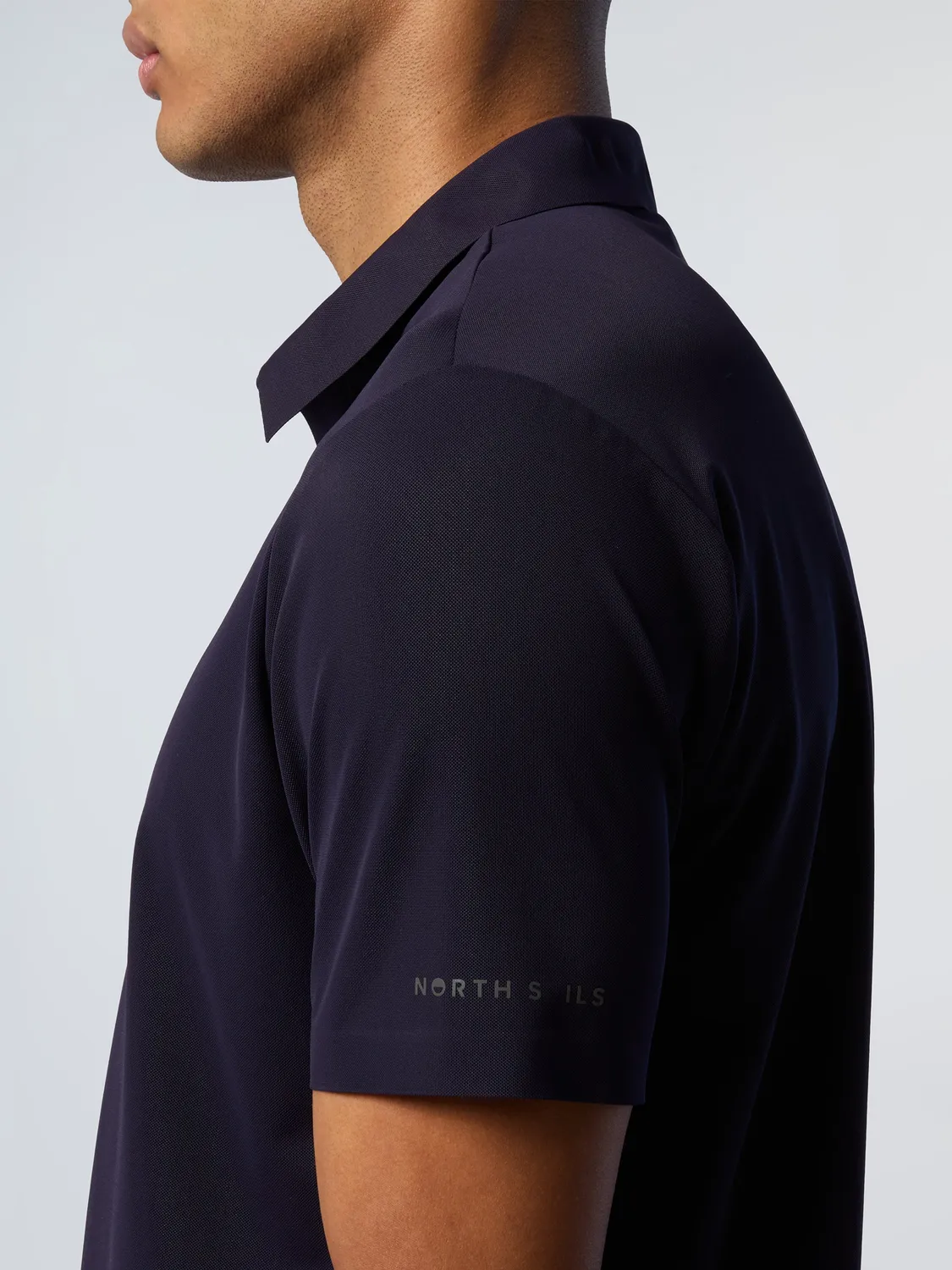 North Sails polo micro-piqué NorthTech noir homme