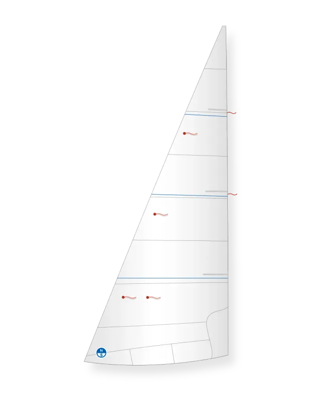 North Sails Sunbeam FJ-95 foc Contender 6.5 coupe travers