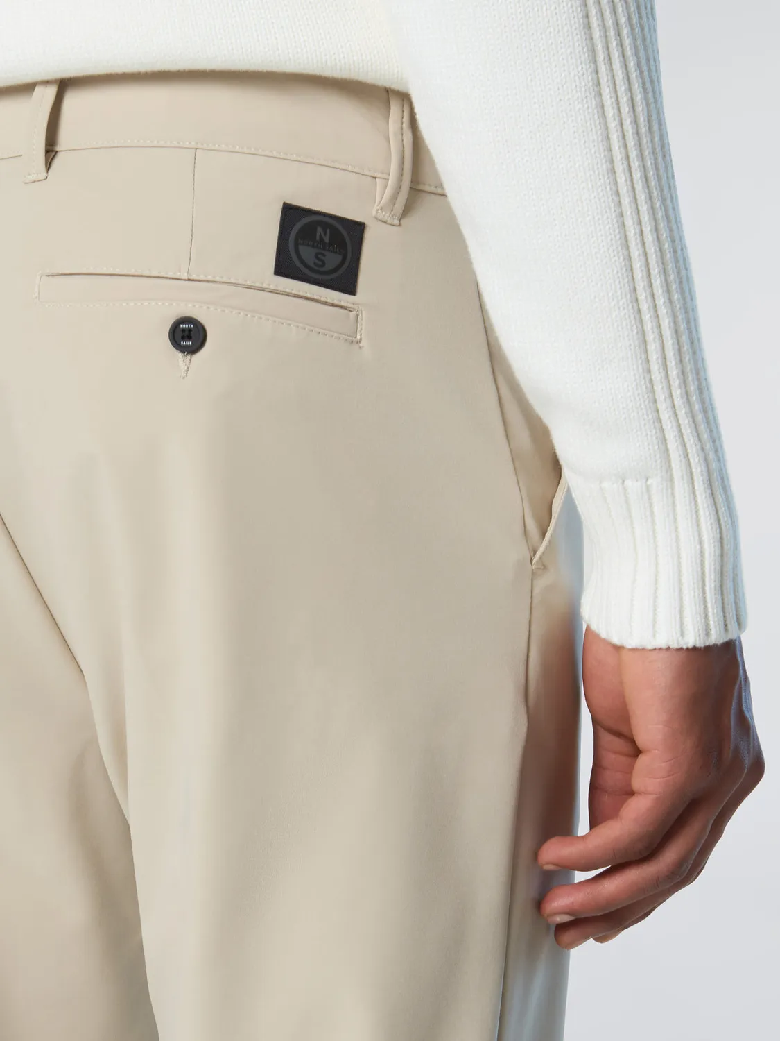 North Sails Defender chino slim stretch nylon poche zippée