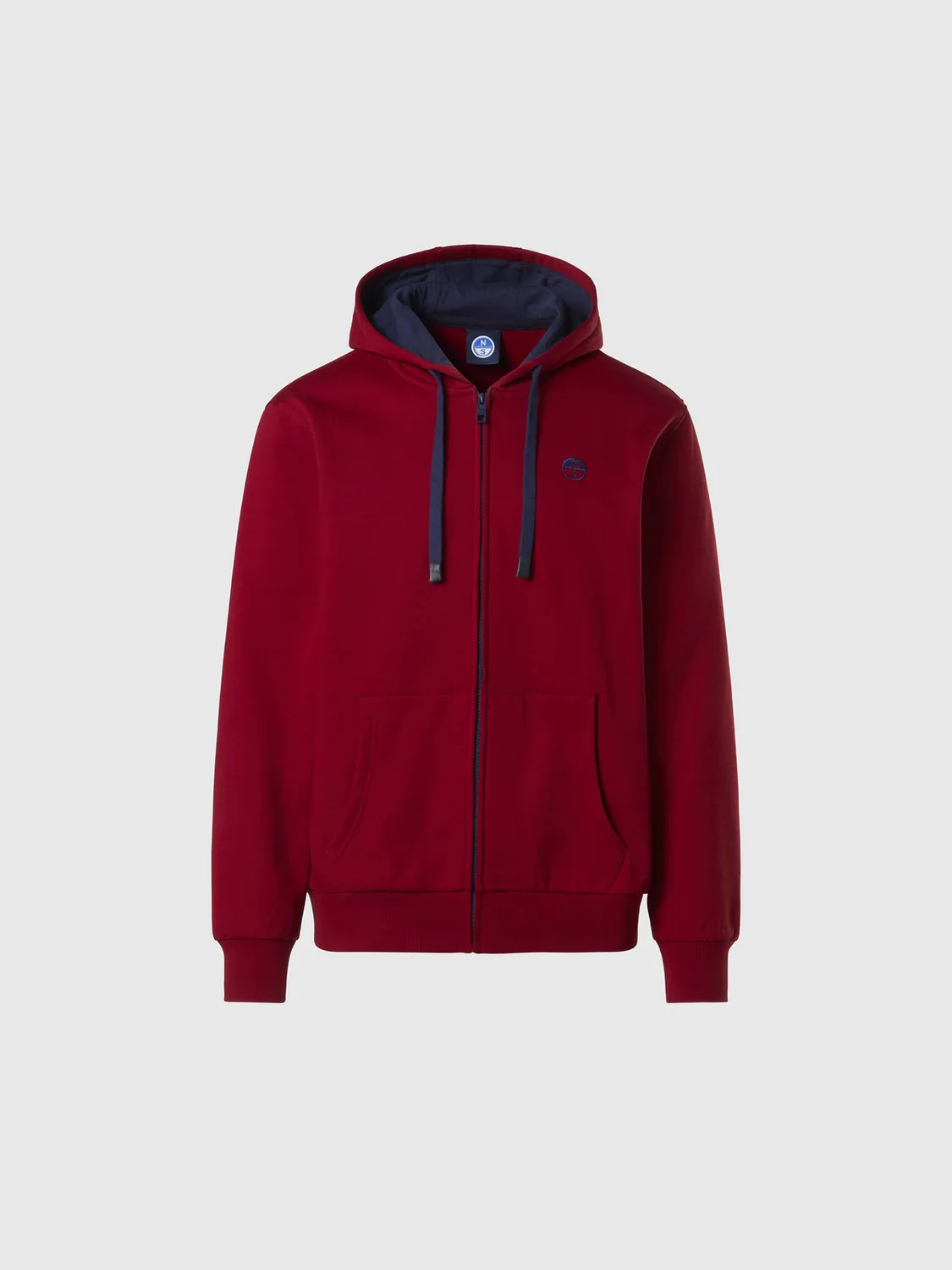 North Sails sweat zippé capuche logo brodé