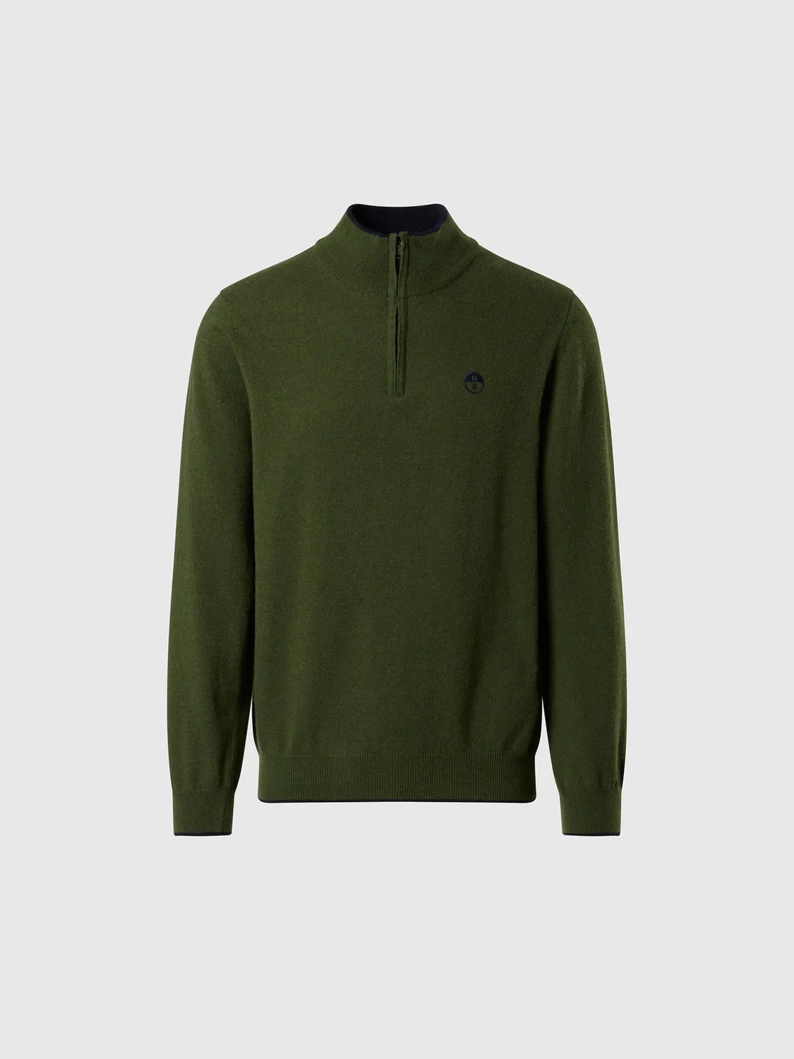 North Sails pull demi-zip cachemire recyclé