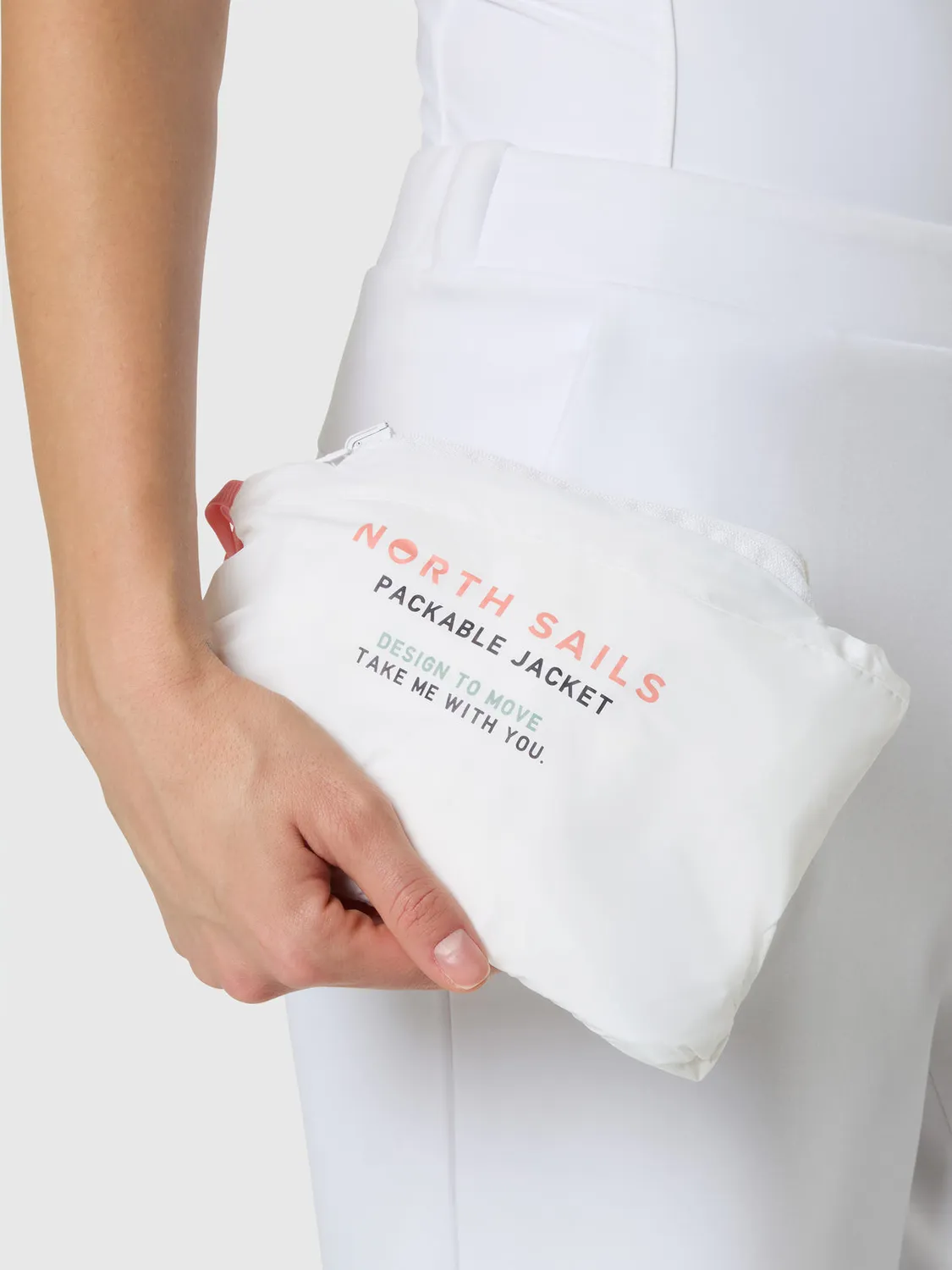 North Sails coupe-vent packable capuche nylon recyclé