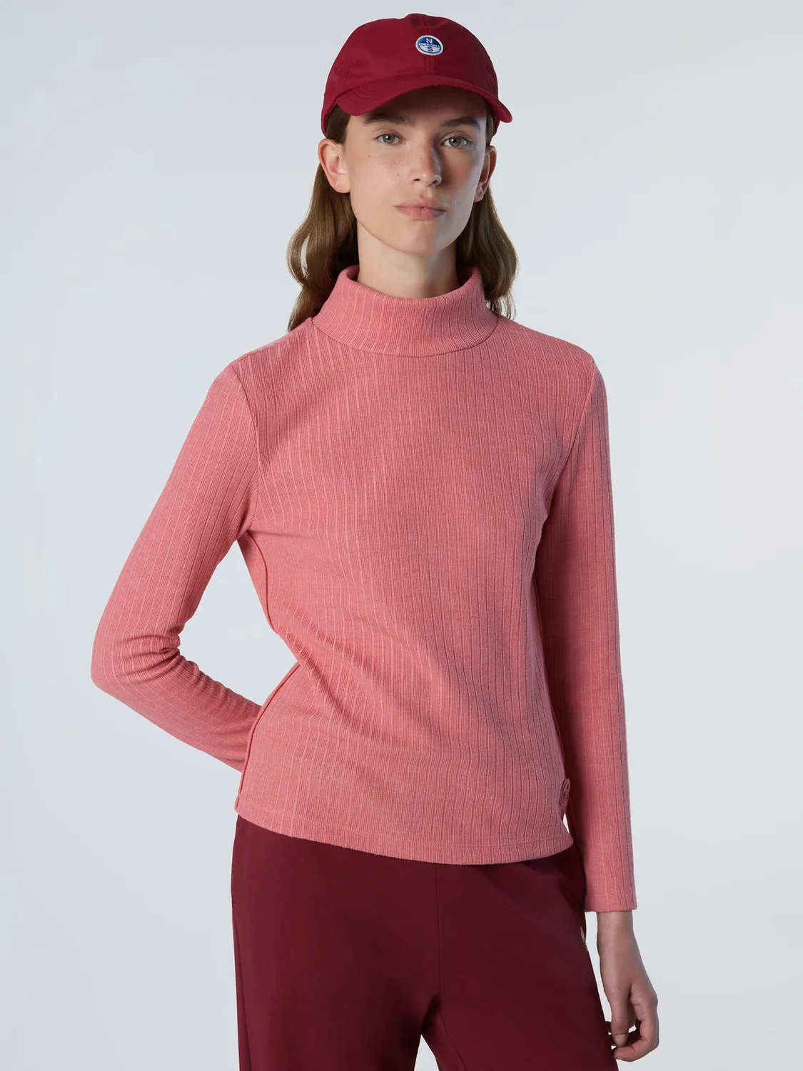 North Sails pull col roulé jersey côtelé viscose