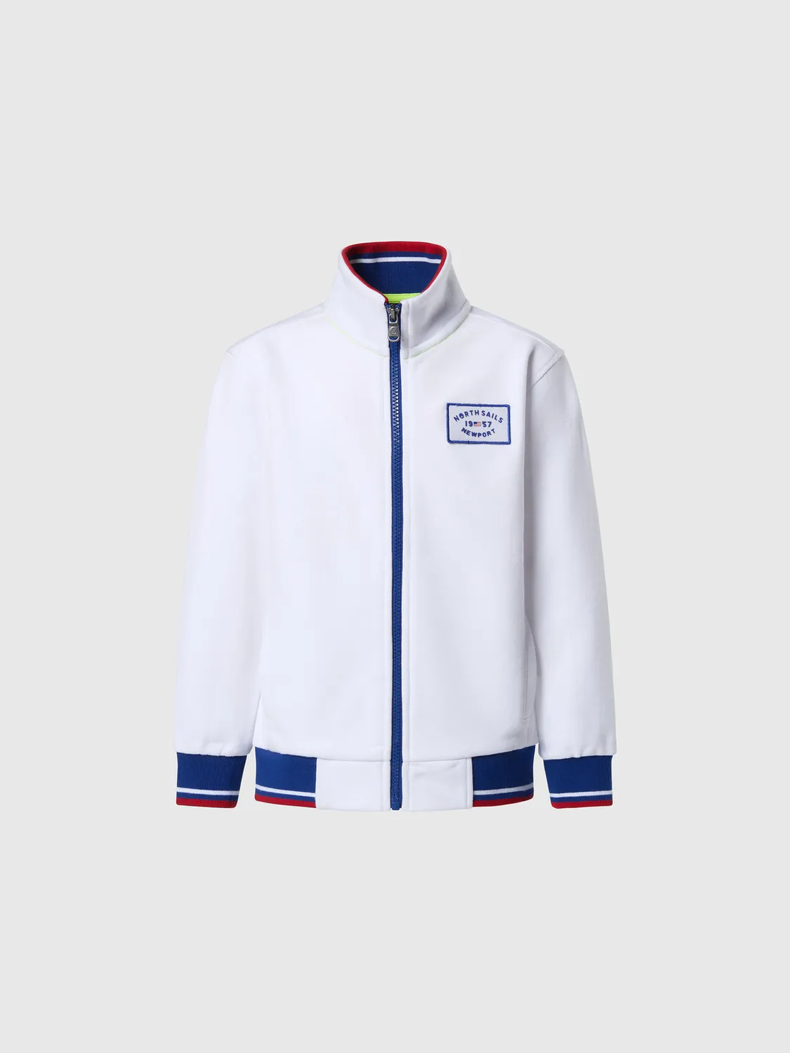 North Sails Newport sweat zippé col montant coton bio