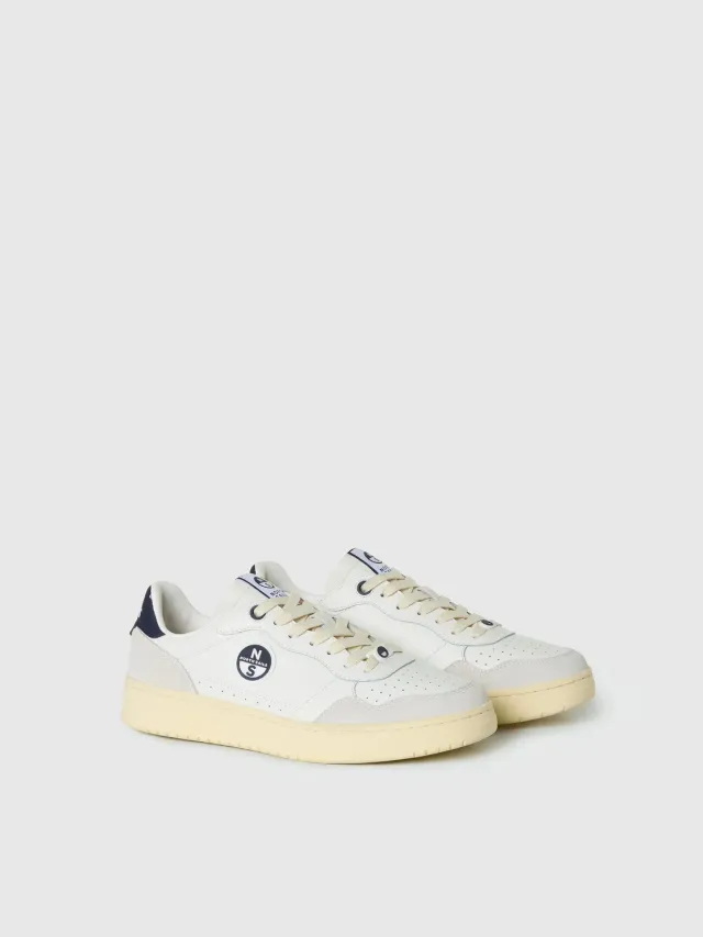 North Sails Tide sneaker cuir blanc marine homme
