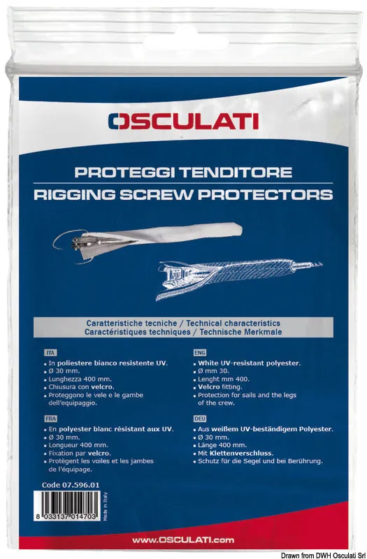 Osculati protège-ridoir blanc 50 mm haubanage