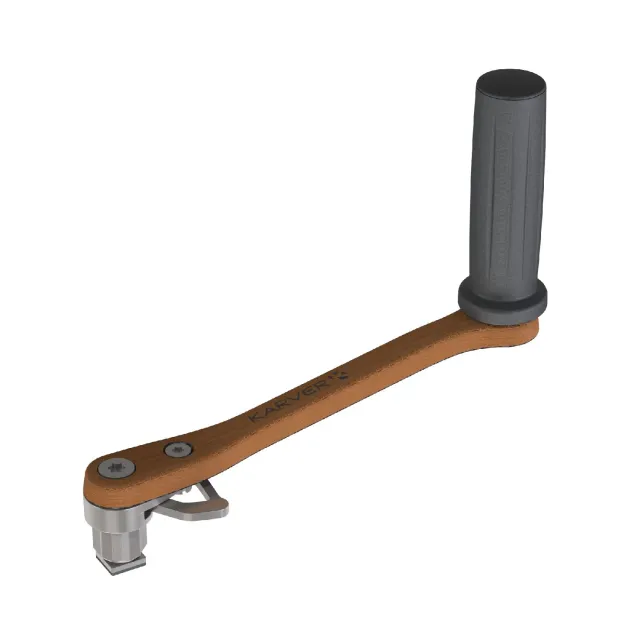 Karver KWH20 manivelle winch carbone 20 cm bois