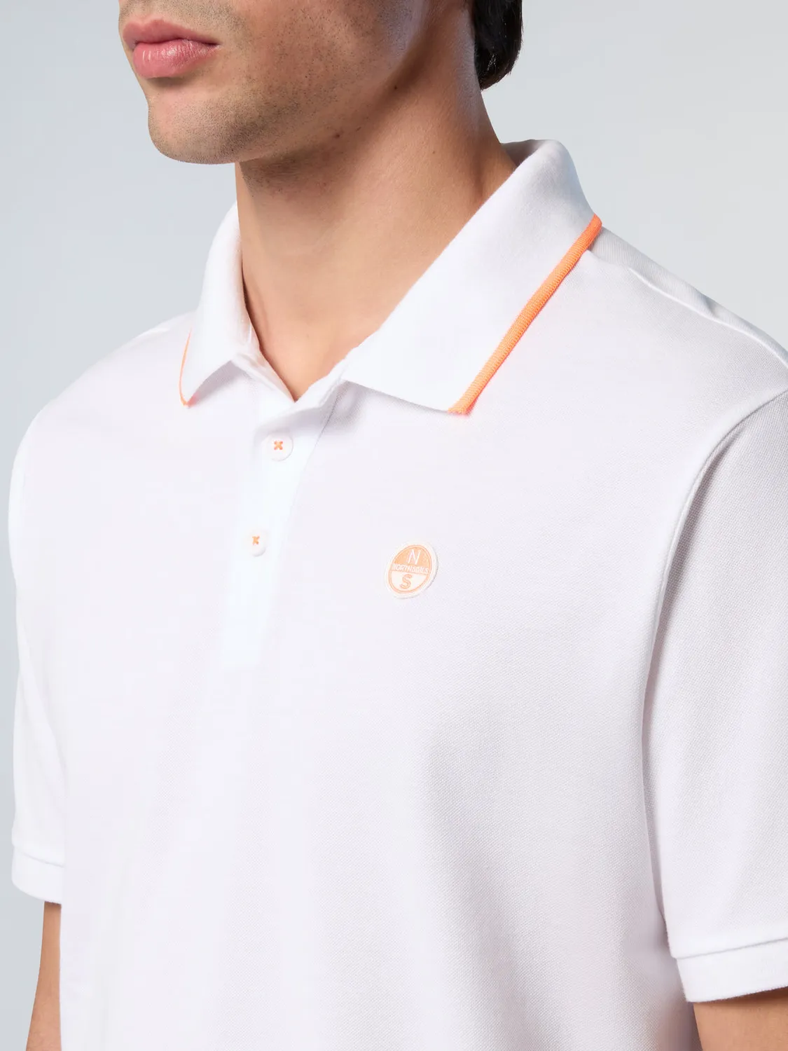 North Sails polo logo neon piqué coton homme