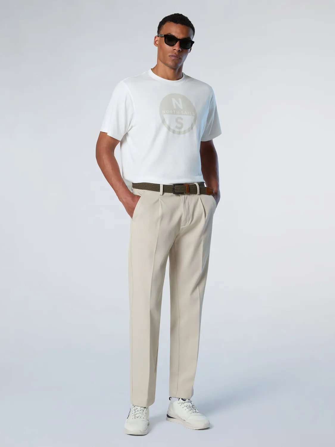 North Sails T-shirt maxi print col rond coton bio