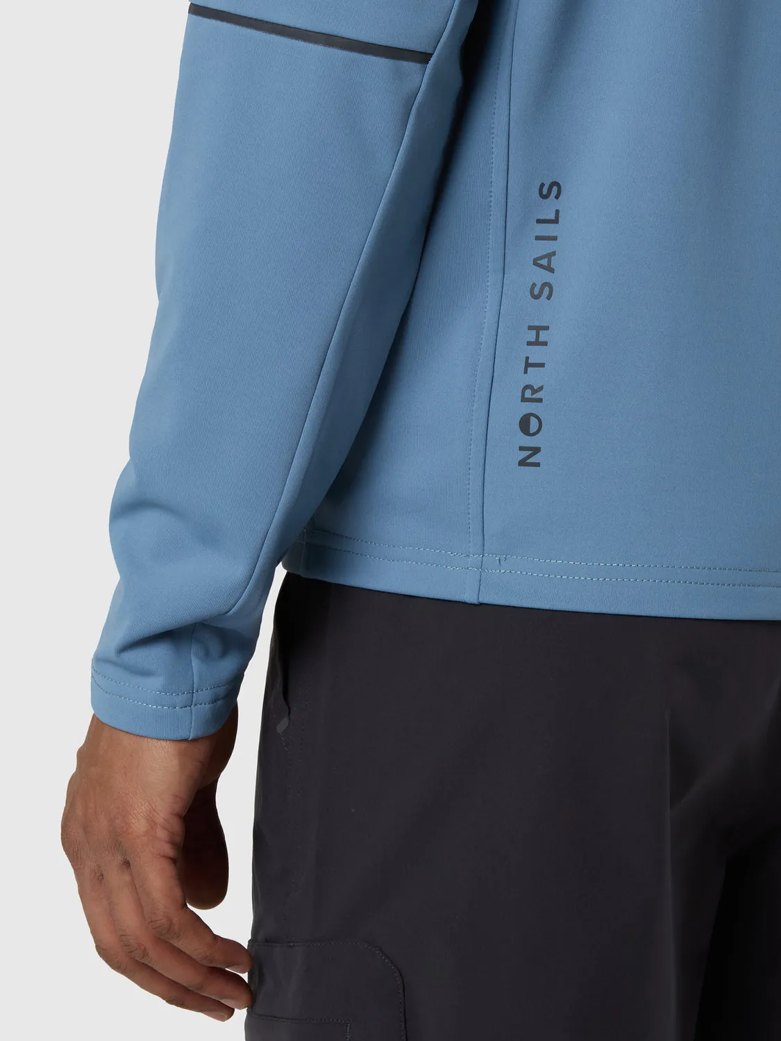 North Sails sweat capuche half-zip polaire brossée