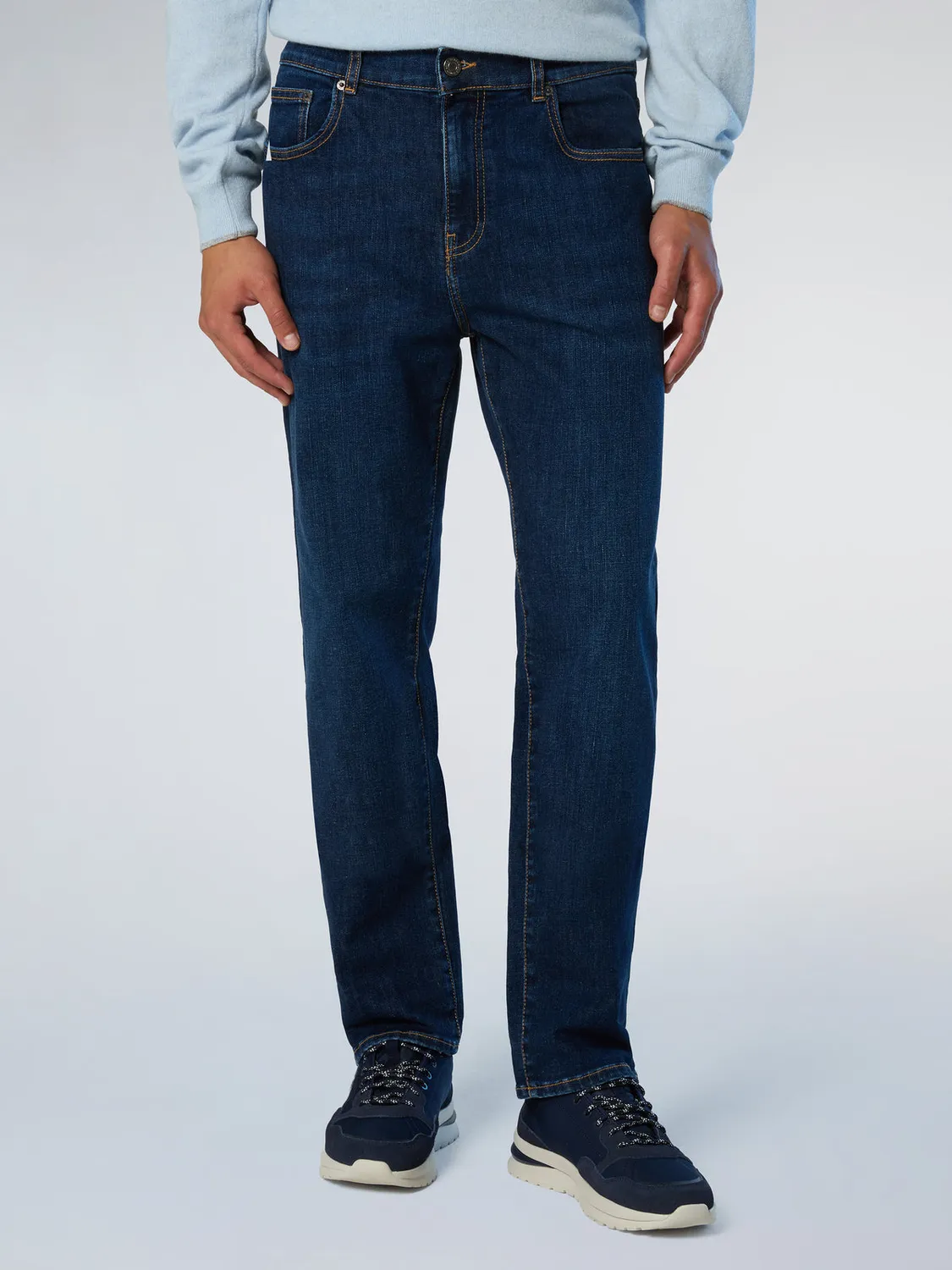 North Sails jean rayé denim recyclé taille mi-haute