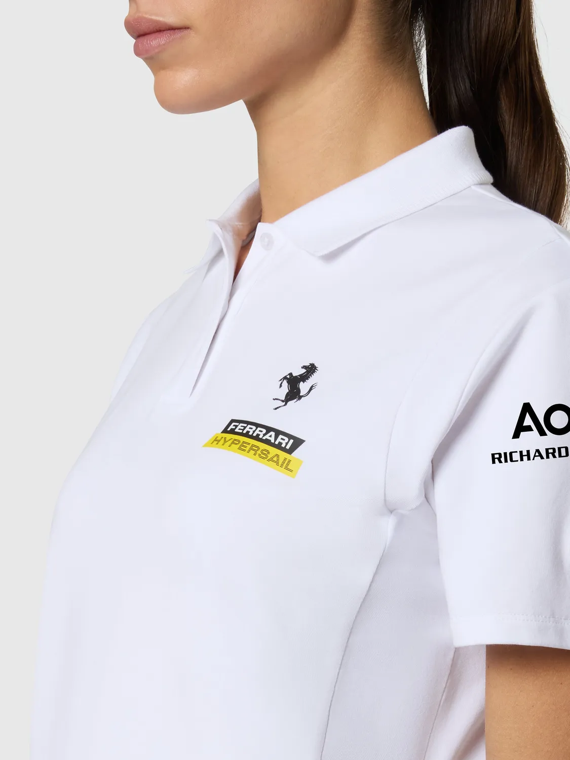 North Sails Ferrari Hypersail polo femme blanc