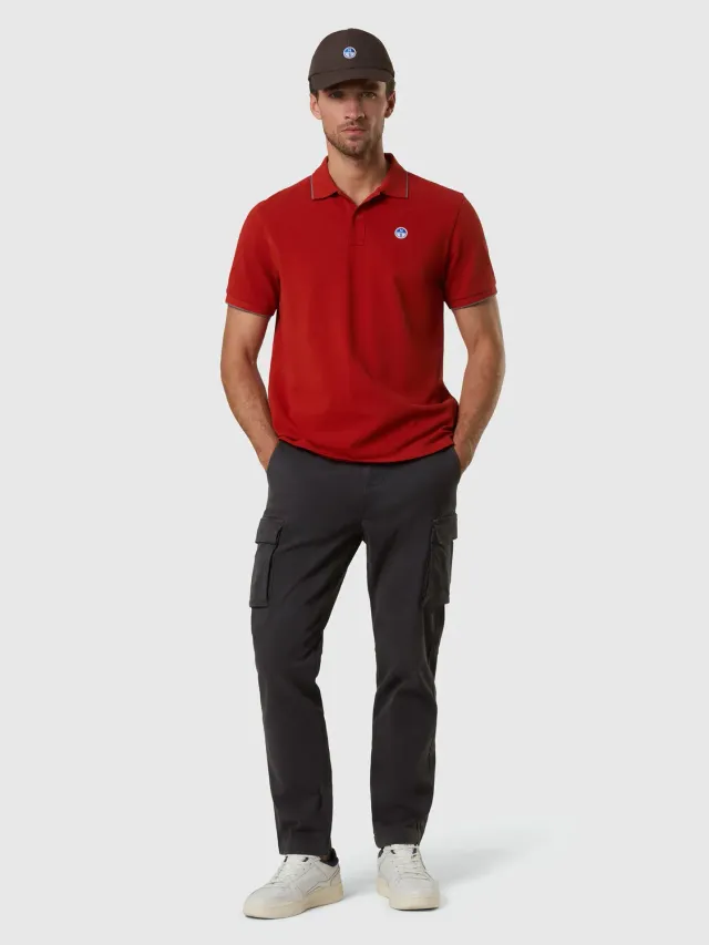 North Sails Patch Logo polo homme rouille