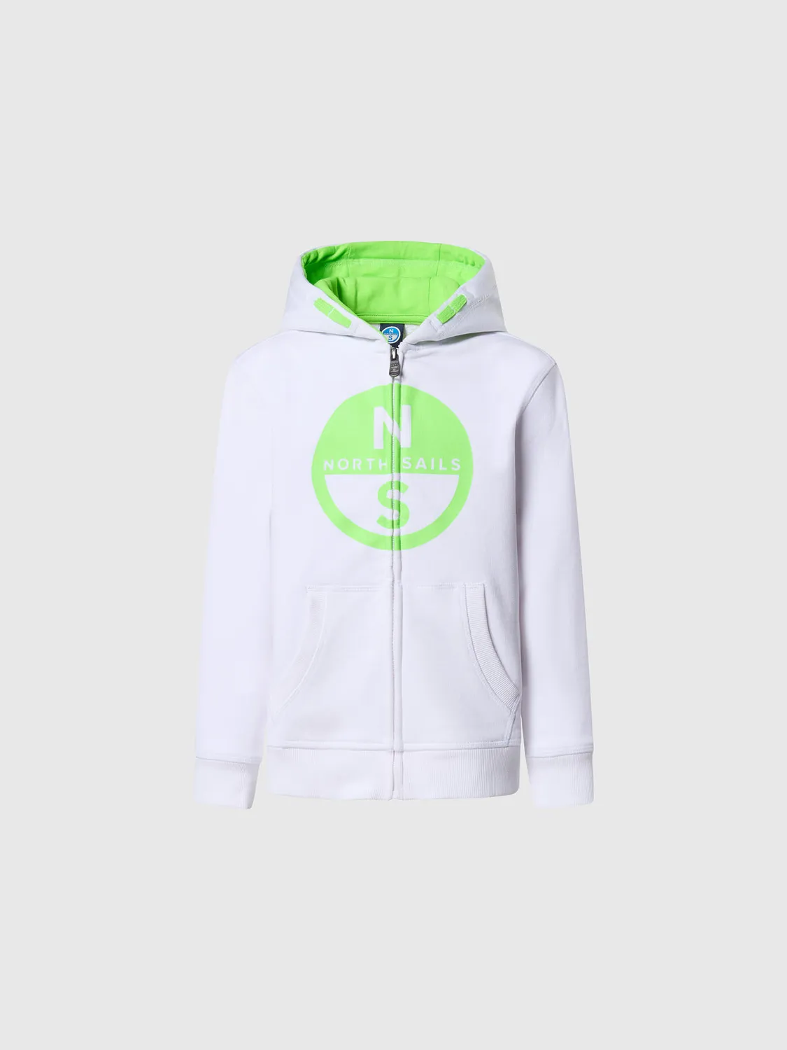 North Sails sweat zippé enfant maxi logo coton bio