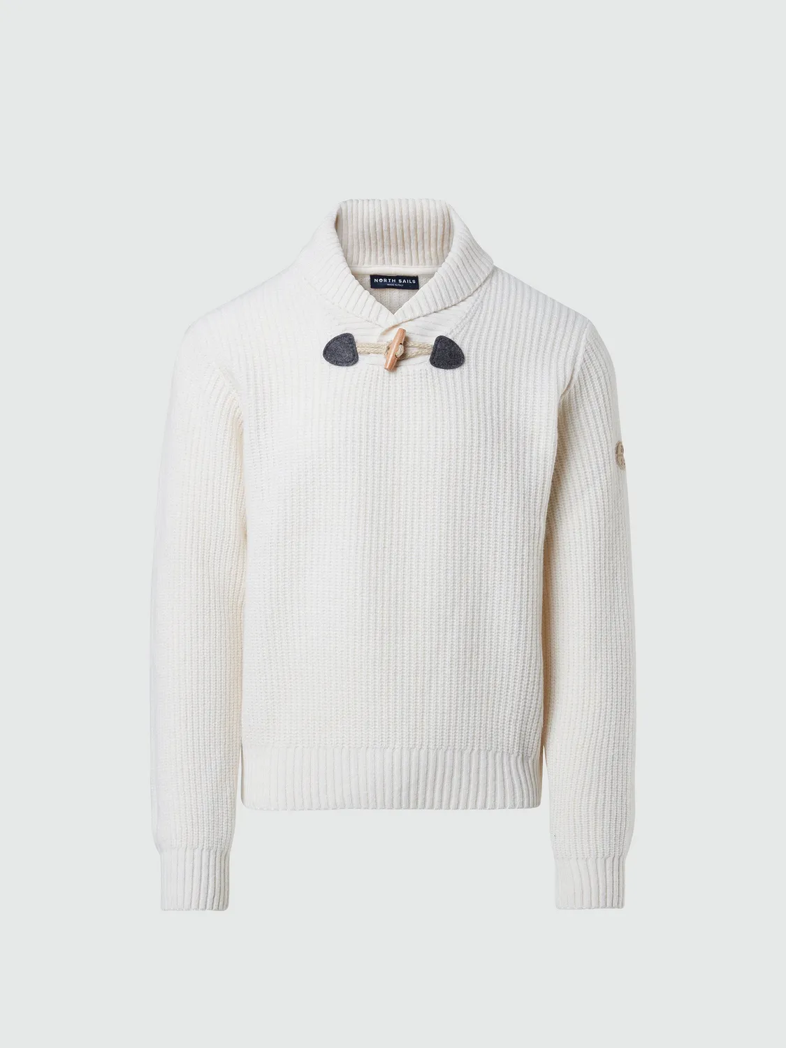 North Sails pull mérinos homme Marshmallow Navy