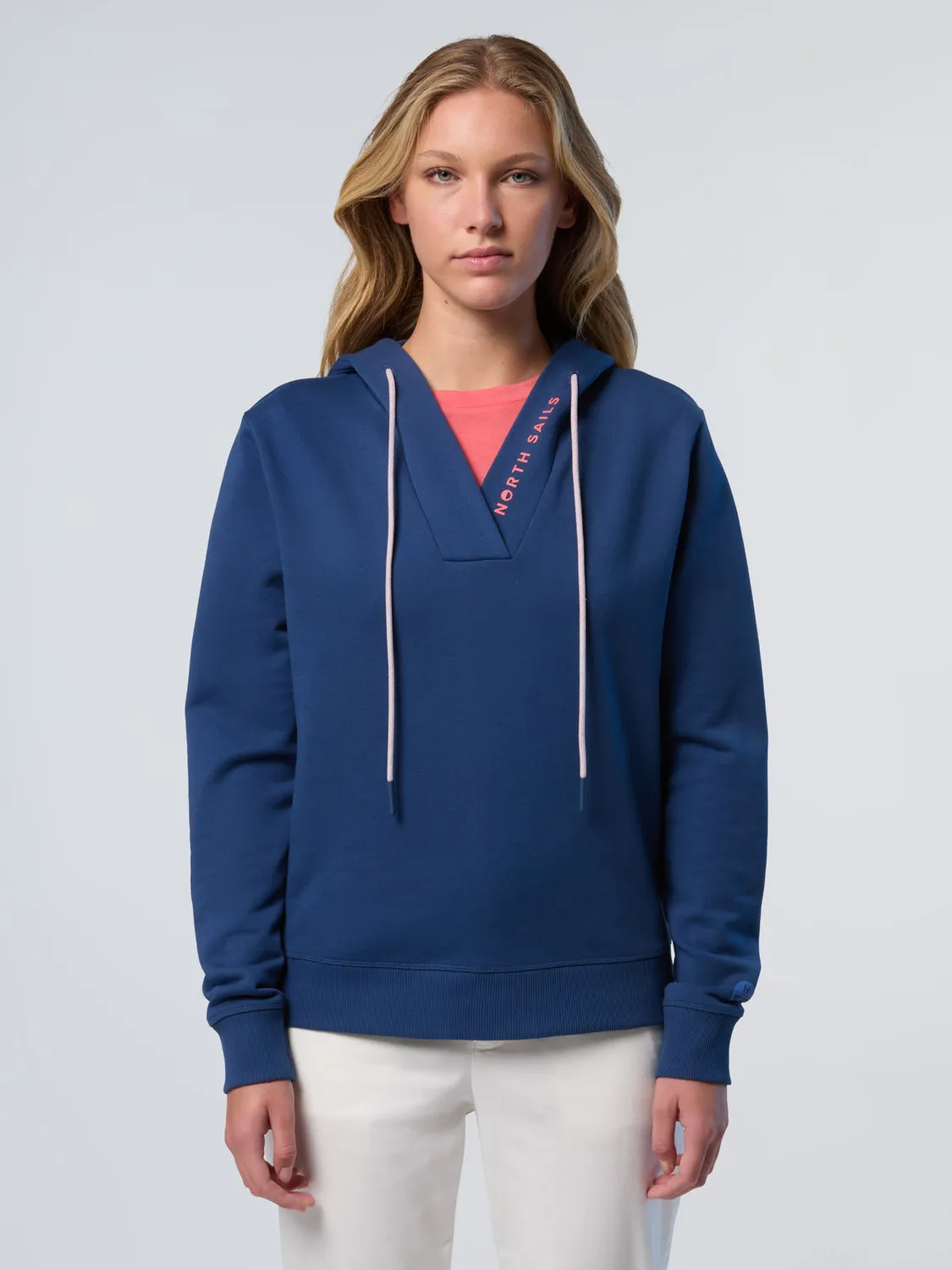 North Sails sweat capuche col V coton imprimé