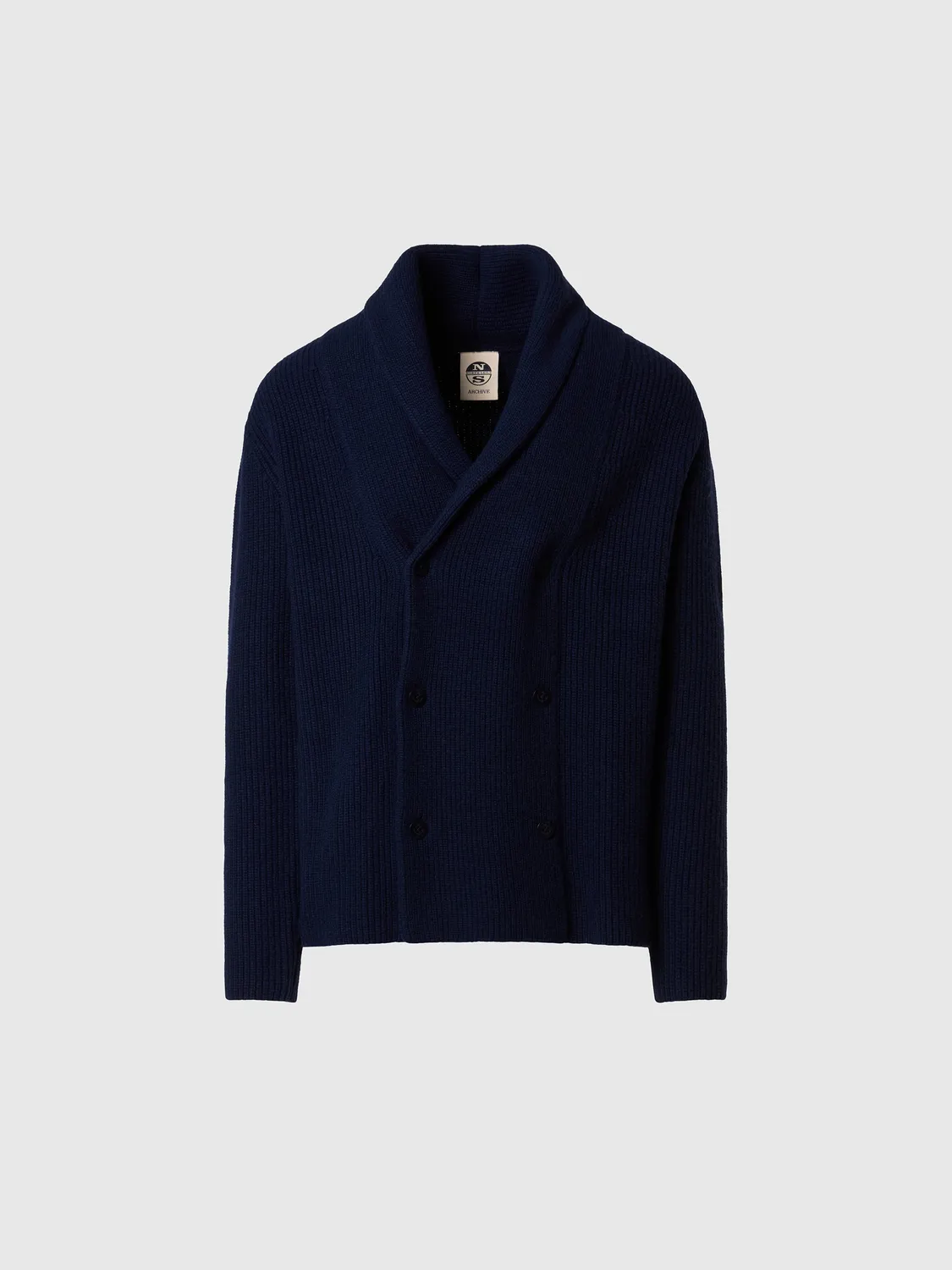 North Sails Archive cardigan croisé homme iris noir