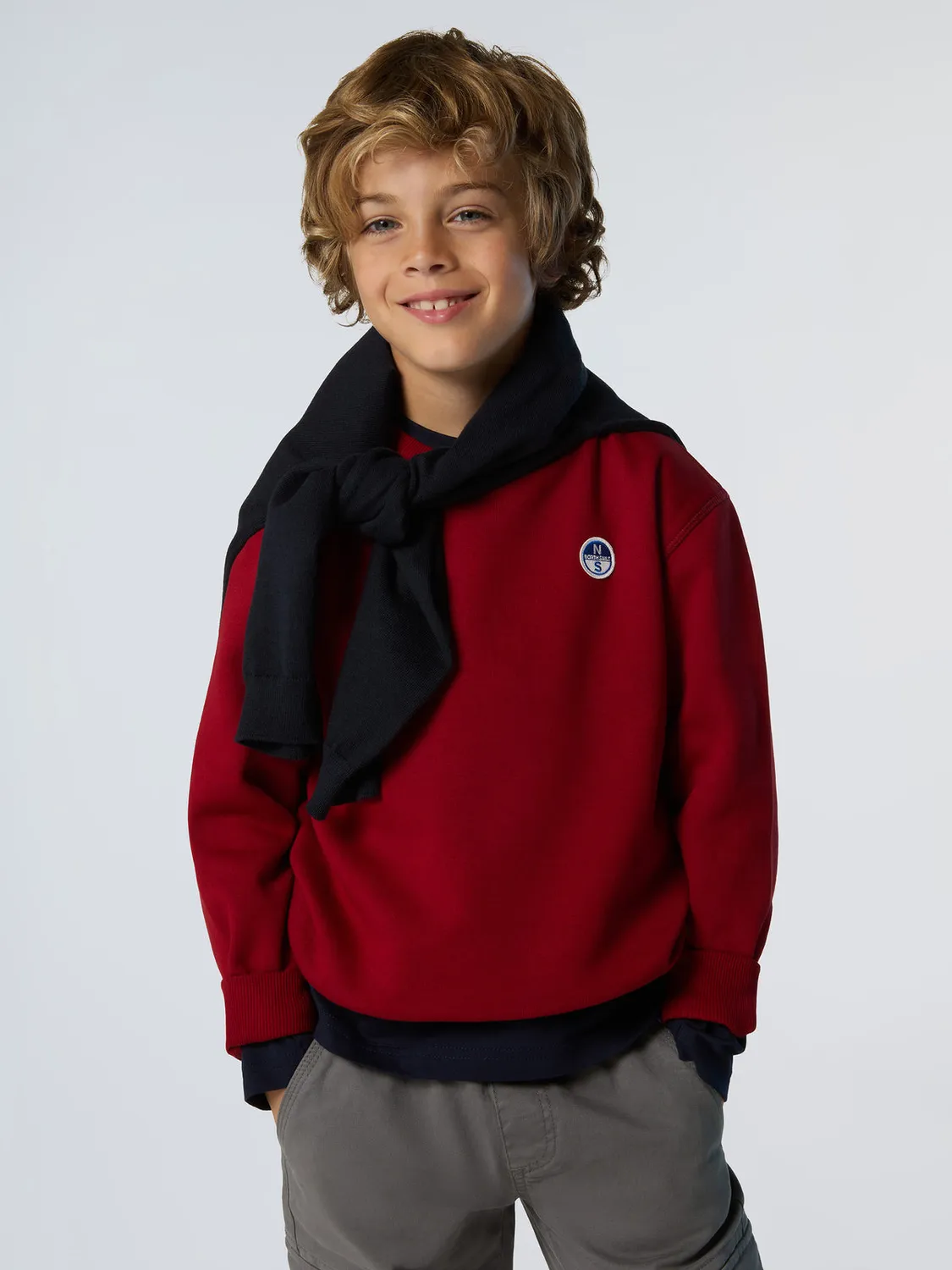 North Sails sweatshirt patch logo coton bio