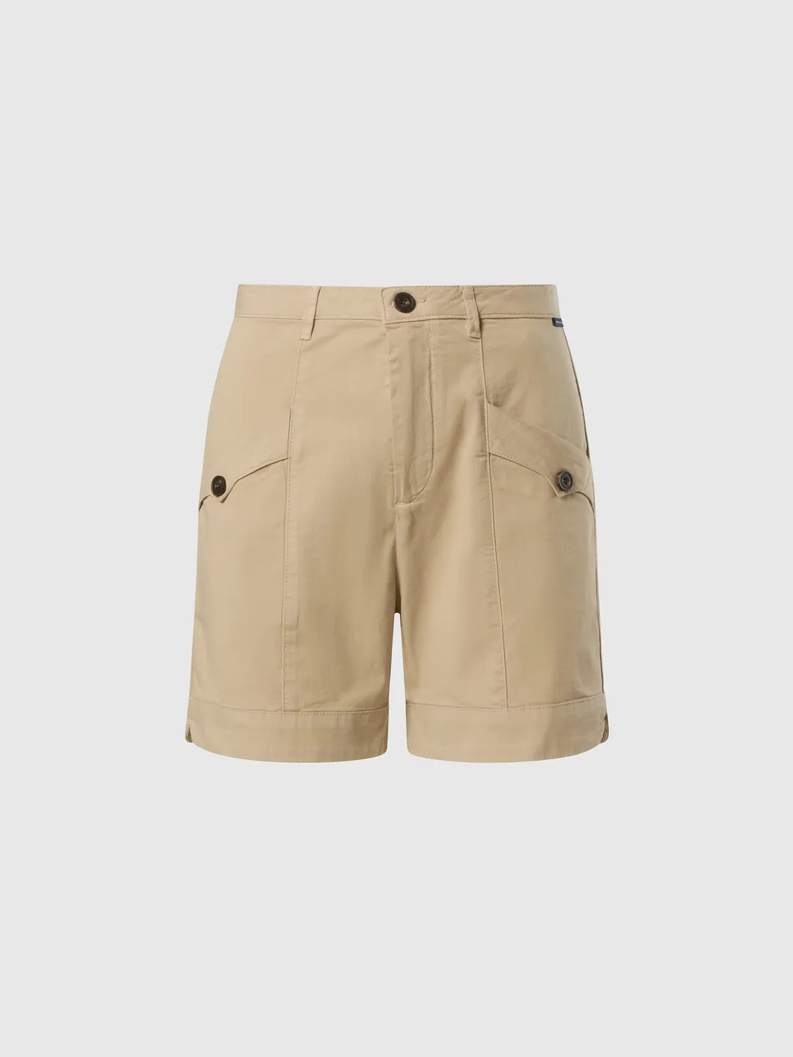 North Sails short cargo gabardine coton bio stretch