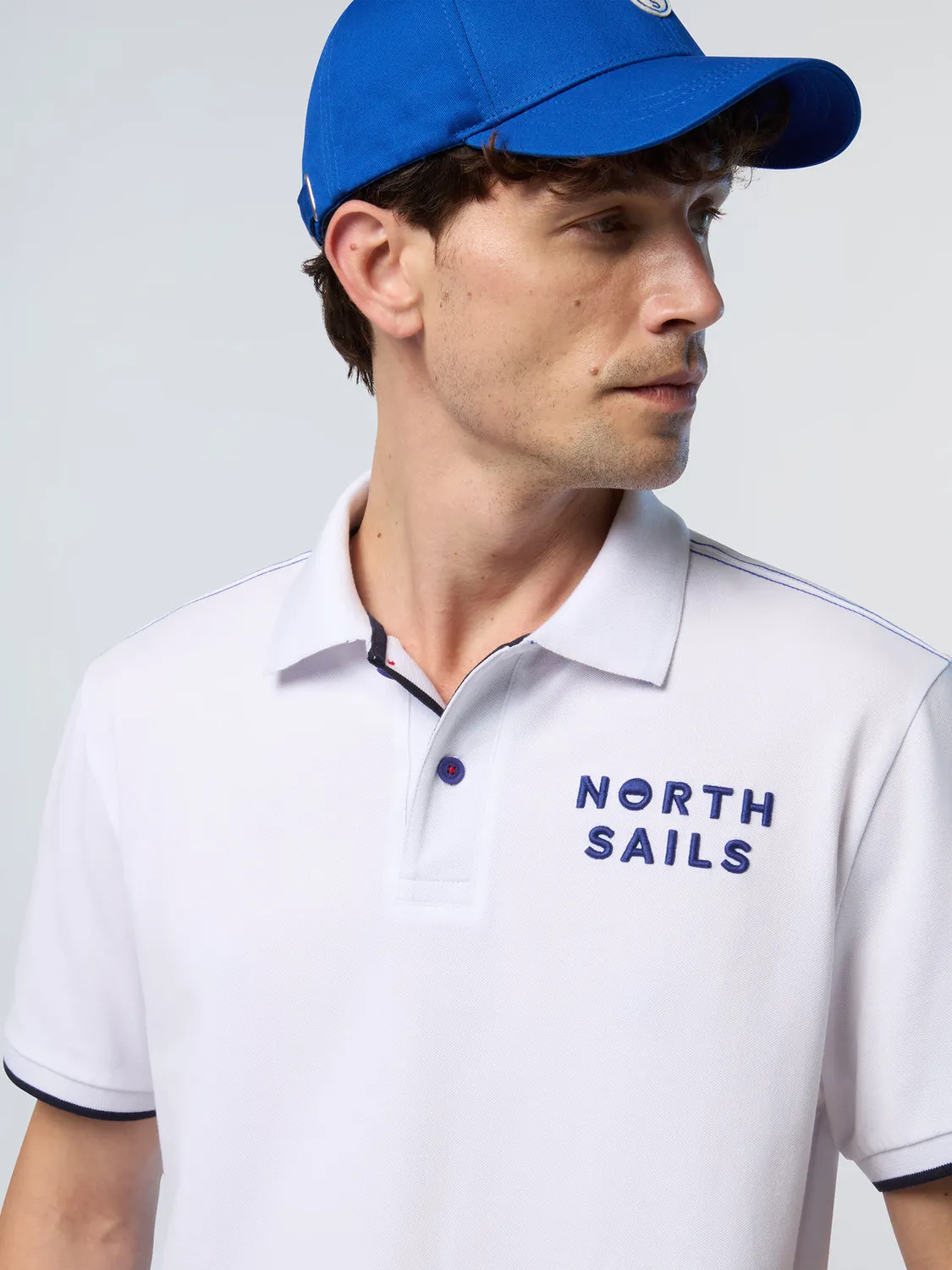 North Sails polo col rayé coton bio stretch