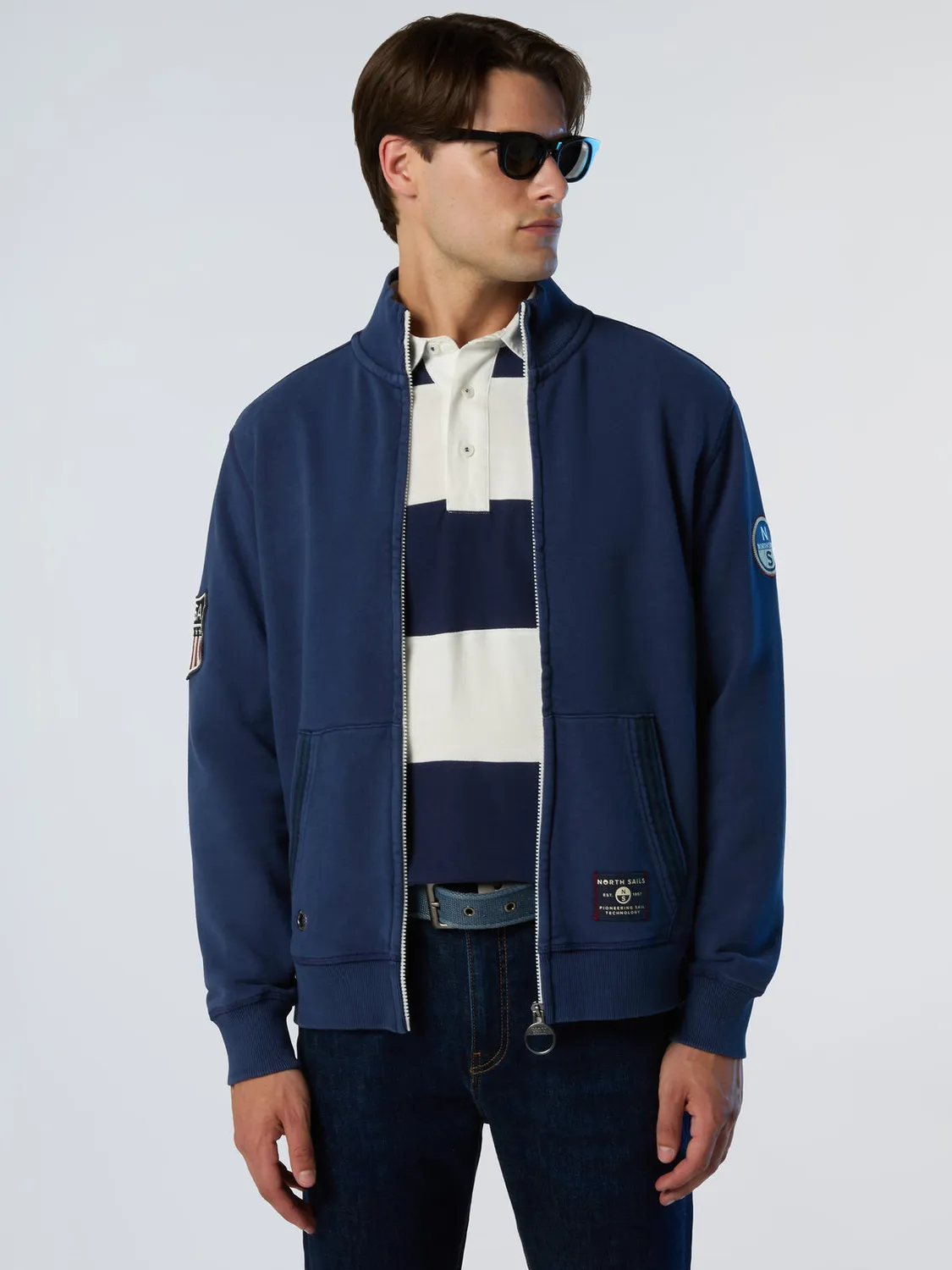 North Sails Archival sweat zippé coton bio