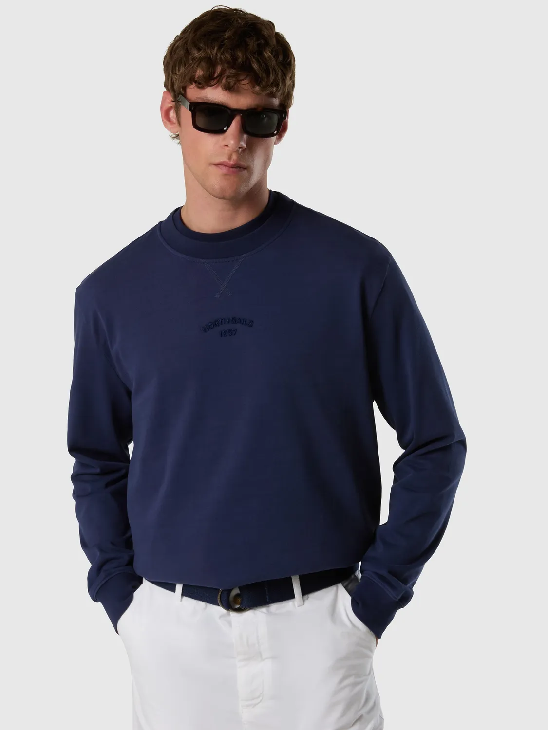North Sails sweat brodé grenadine coupe confort