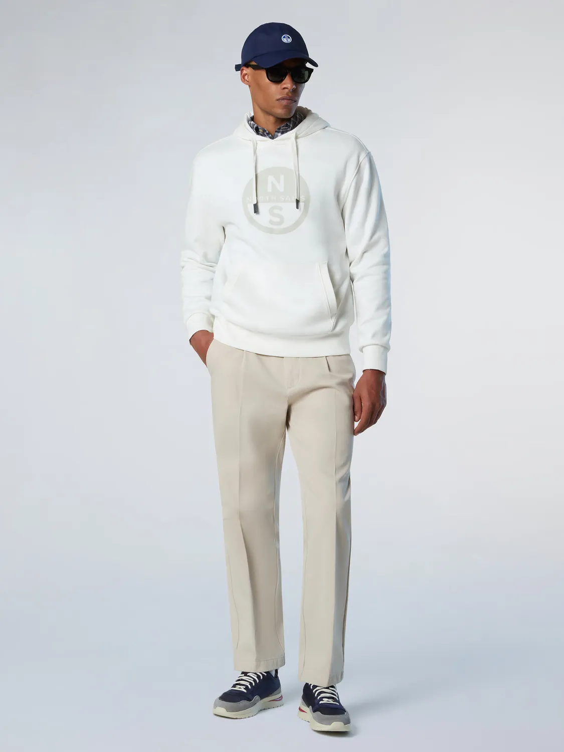 North Sails maxi logo sweat à capuche coton bio