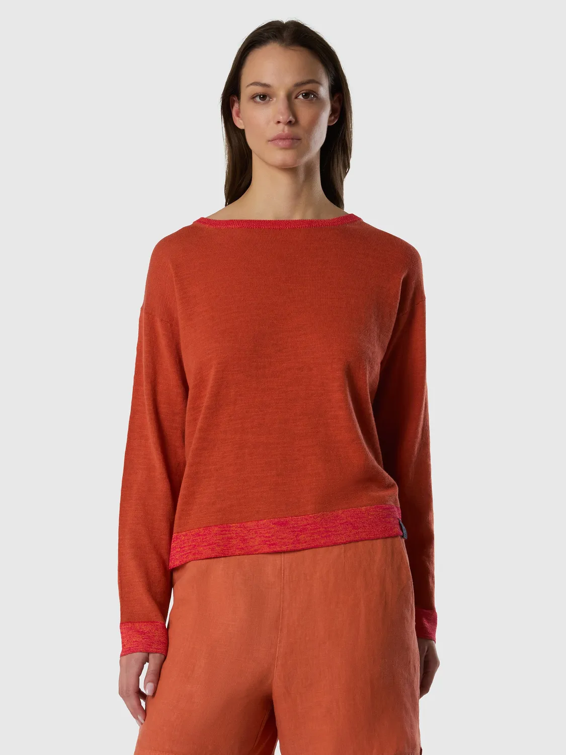 North Sails pull col bateau femme vert iceberg